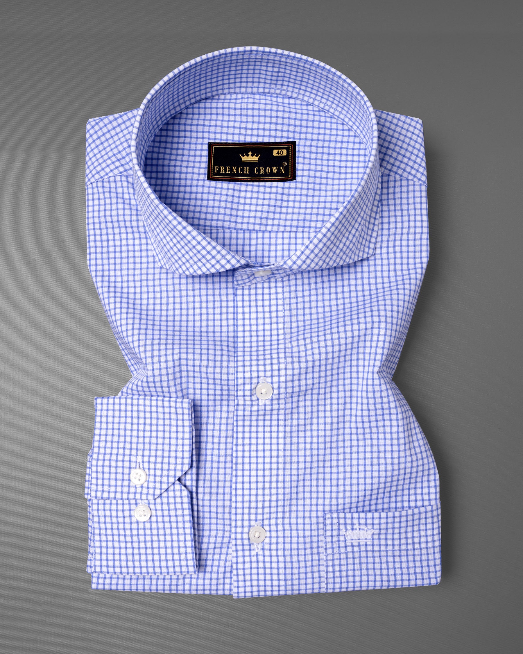 Jordy Blue Checkered Premium Cotton Shirt 5980-CA-38, 5980-CA-H-38, 5980-CA-39, 5980-CA-H-39, 5980-CA-40, 5980-CA-H-40, 5980-CA-42, 5980-CA-H-42, 5980-CA-44, 5980-CA-H-44, 5980-CA-46, 5980-CA-H-46, 5980-CA-48, 5980-CA-H-48, 5980-CA-50, 5980-CA-H-50, 5980-CA-52, 5980-CA-H-52