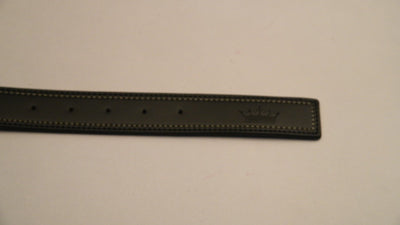 Jade Black Double Handmade Stitched Vegan Leather Belt