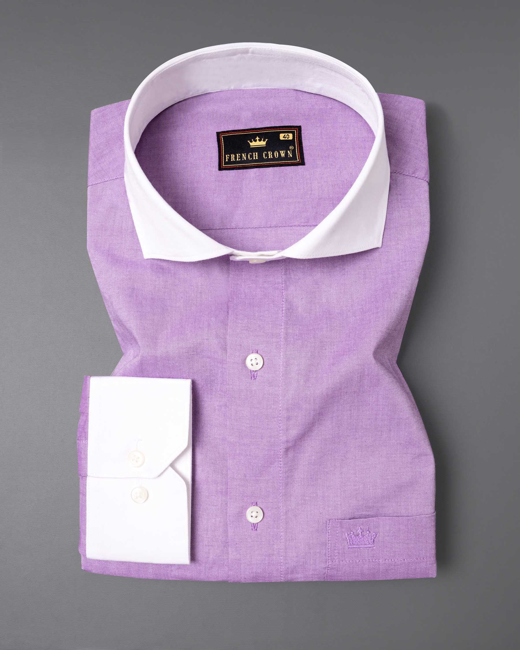 Lilac with White Collar Royal Oxford Shirt 6058-WCC-CA-38, 6058-WCC-CA-H-38, 6058-WCC-CA-39, 6058-WCC-CA-H-39, 6058-WCC-CA-40, 6058-WCC-CA-H-40, 6058-WCC-CA-42, 6058- WCC-CA-H-42, 6058-WCC-CA-44, 6058-WCC-CA-H-44, 6058-WCC-CA-46, 6058-WCC-CA-H-46, 6058-WCC-CA-48, 6058-WCC-CA-H-48, 6058-WCC-CA-50, 6058-WCC-CA-H-50, 6058-WCC-CA-52, 6058-WCC-CA-H-52