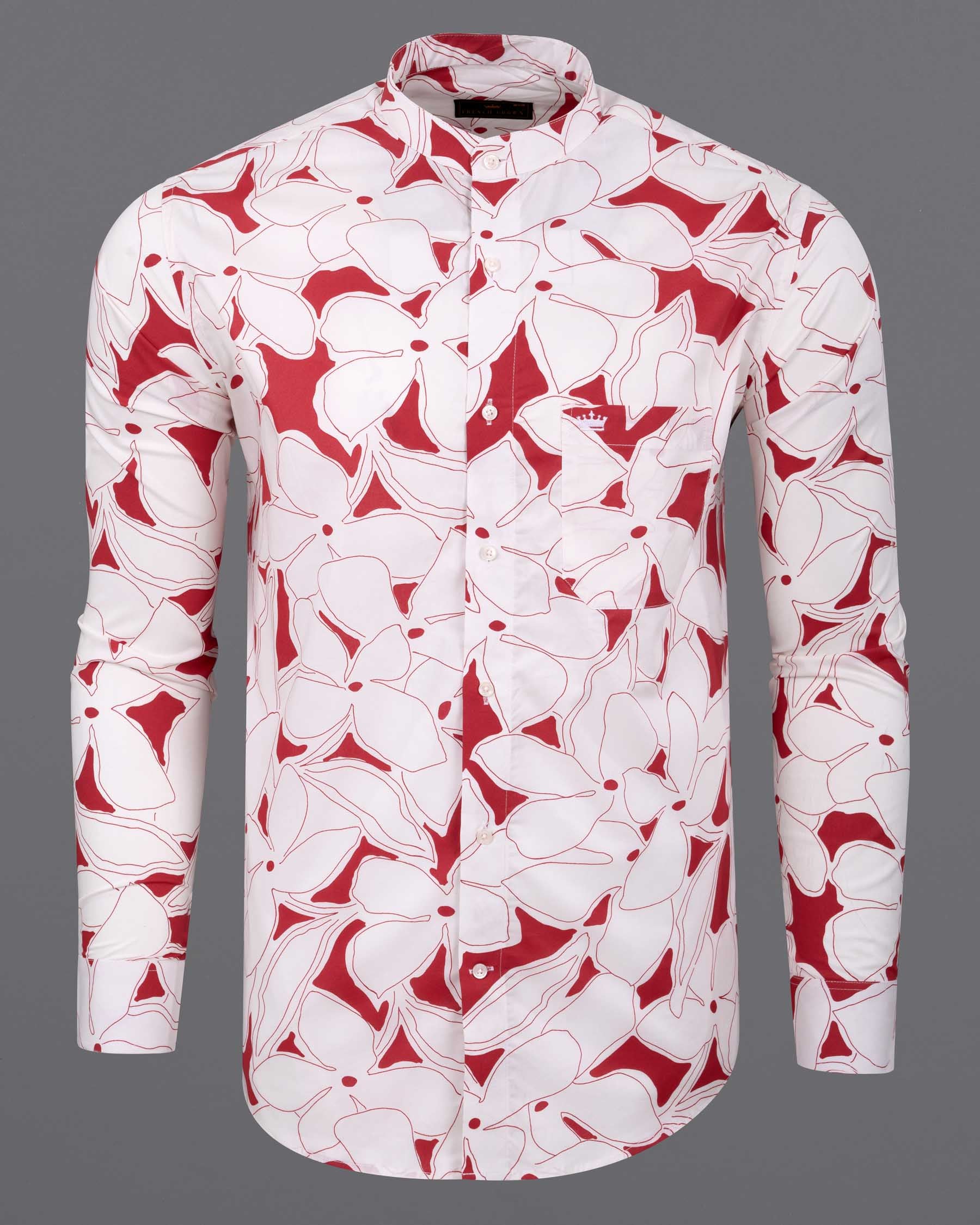 off White with red Quirky flowers Printed Premium Cotton Shirt 6060-M-38, 6060-M-H-38, 6060-M-39, 6060-M-H-39, 6060-M-40, 6060-M-H-40, 6060-M-42, 6060-M-H-42, 6060-M-44, 6060-M-H-44, 6060-M-46, 6060-M-H-46, 6060-M-48, 6060-M-H-48, 6060-M-50, 6060-M-H-50, 6060-M-52, 6060-M-H-52