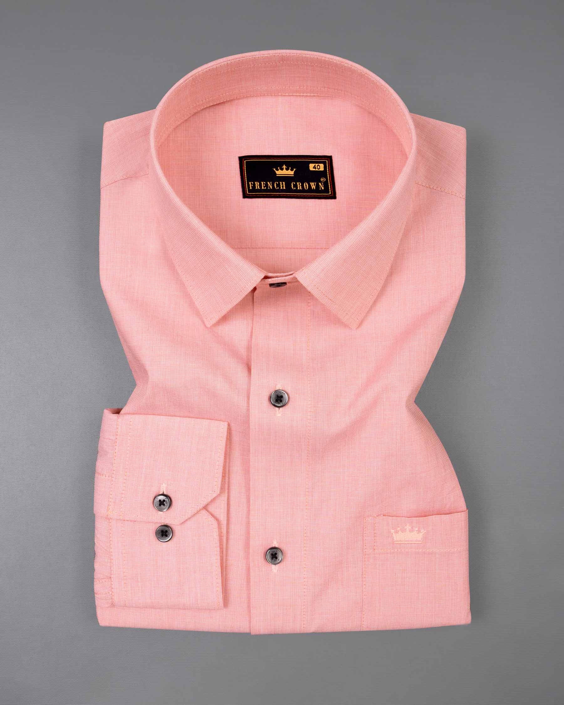 Azalea Orange Chambray Premium Cotton Shirt 6151-BLK-38, 6151-BLK-H-38, 6151-BLK-39, 6151-BLK-H-39, 6151-BLK-40, 6151-BLK-H-40, 6151-BLK-42, 6151-BLK-H-42, 6151-BLK-44, 6151-BLK-H-44, 6151-BLK-46, 6151-BLK-H-46, 6151-BLK-48, 6151-BLK-H-48, 6151-BLK-50, 6151-BLK-H-50, 6151-BLK-52, 6151-BLK-H-52