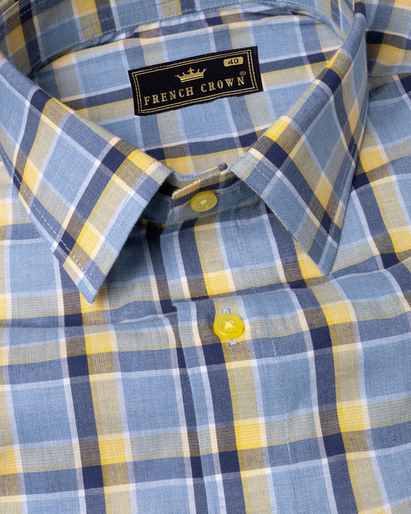 Echo Blue Plaid Premium Cotton Shirt 6192-YL-38, 6192-YL-H-38, 6192-YL-39, 6192-YL-H-39, 6192-YL-40, 6192-YL-H-40, 6192-YL-42, 6192-YL-H-42, 6192-YL-44, 6192-YL-H-44, 6192-YL-46, 6192-YL-H-46, 6192-YL-48, 6192-YL-H-48, 6192-YL-50, 6192-YL-H-50, 6192-YL-52, 6192-YL-H-52