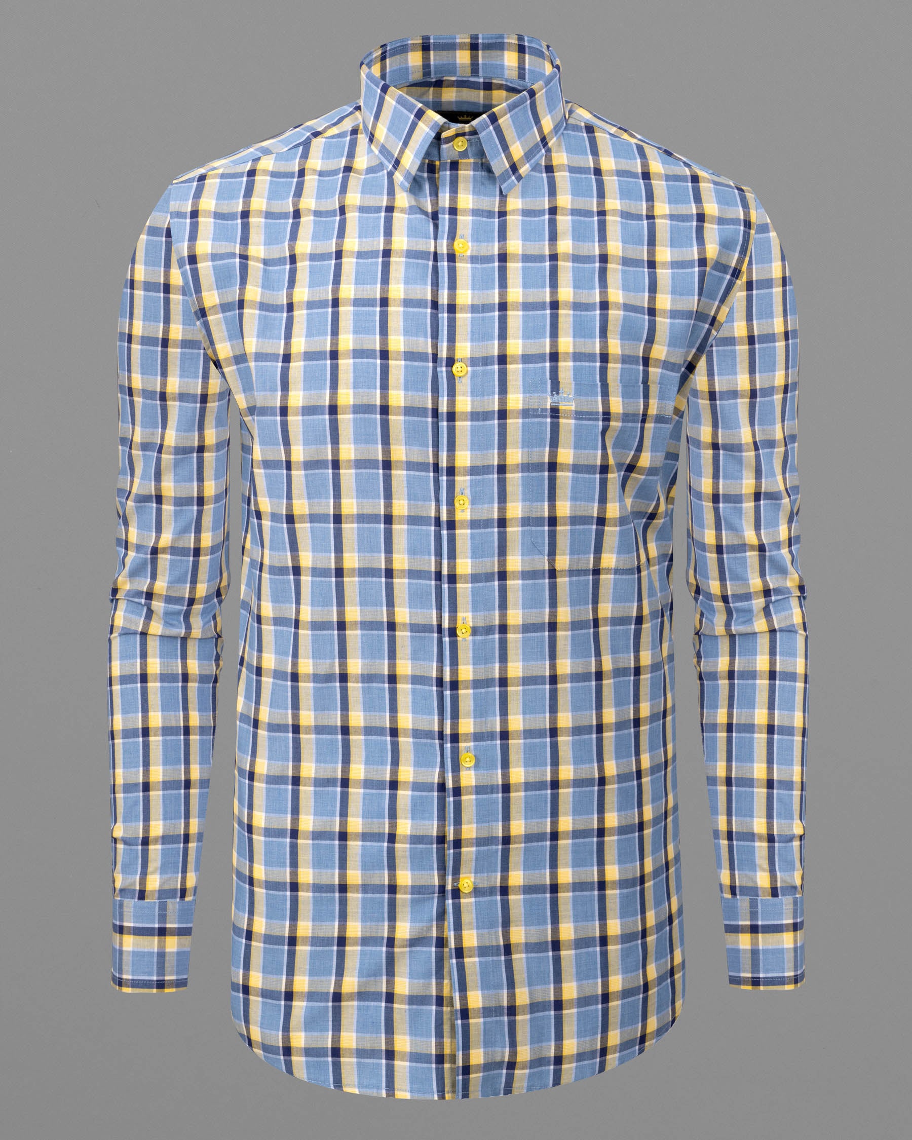 Echo Blue Plaid Premium Cotton Shirt 6192-YL-38, 6192-YL-H-38, 6192-YL-39, 6192-YL-H-39, 6192-YL-40, 6192-YL-H-40, 6192-YL-42, 6192-YL-H-42, 6192-YL-44, 6192-YL-H-44, 6192-YL-46, 6192-YL-H-46, 6192-YL-48, 6192-YL-H-48, 6192-YL-50, 6192-YL-H-50, 6192-YL-52, 6192-YL-H-52