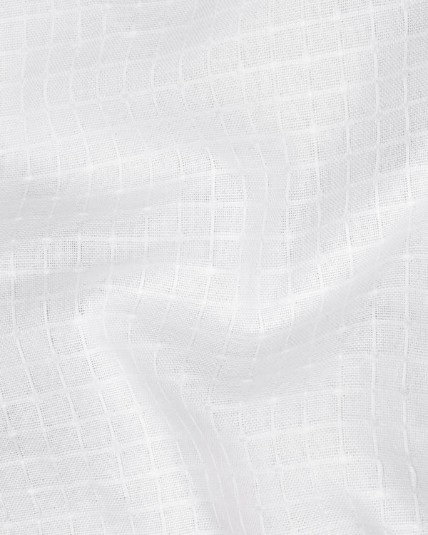 Bright White Checkered Dobby Textured Premium Giza Cotton Shirt 6200-CA-38, 6200-CA-H-38, 6200-CA-39, 6200-CA-H-39, 6200-CA-40, 6200-CA-H-40, 6200-CA-42, 6200-CA-H-42, 6200-CA-44, 6200-CA-H-44, 6200-CA-46, 6200-CA-H-46, 6200-CA-48, 6200-CA-H-48, 6200-CA-50, 6200-CA-H-50, 6200-CA-52, 6200-CA-H-52