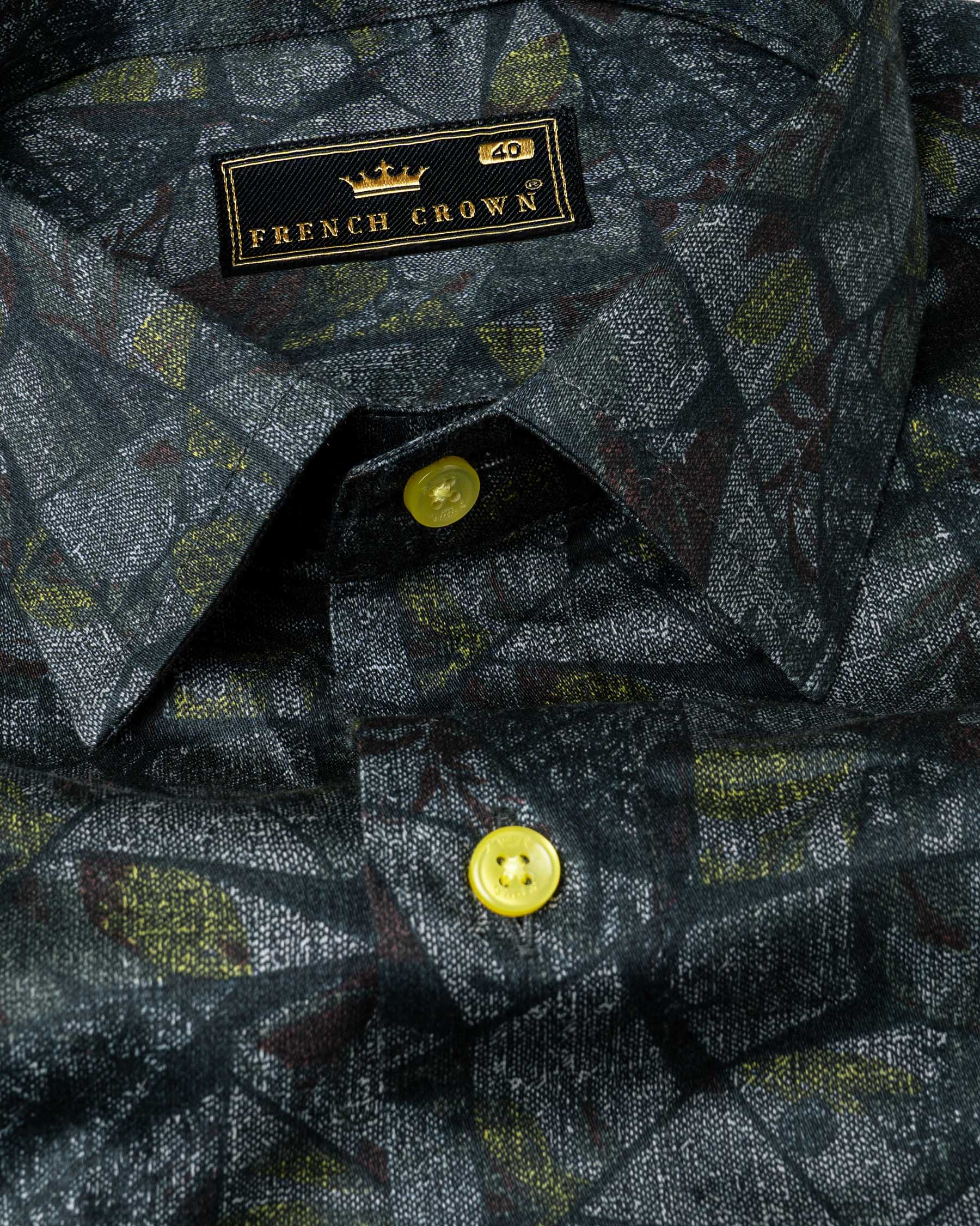 Sirocco Gray Crystal Print Super Soft Premium Cotton Shirt 6201-YL-38, 6201-YL-H-38, 6201-YL-39, 6201-YL-H-39, 6201-YL-40, 6201-YL-H-40, 6201-YL-42, 6201-YL-H-42, 6201-YL-44, 6201-YL-H-44, 6201-YL-46, 6201-YL-H-46, 6201-YL-48, 6201-YL-H-48, 6201-YL-50, 6201-YL-H-50, 6201-YL-52, 6201-YL-H-52