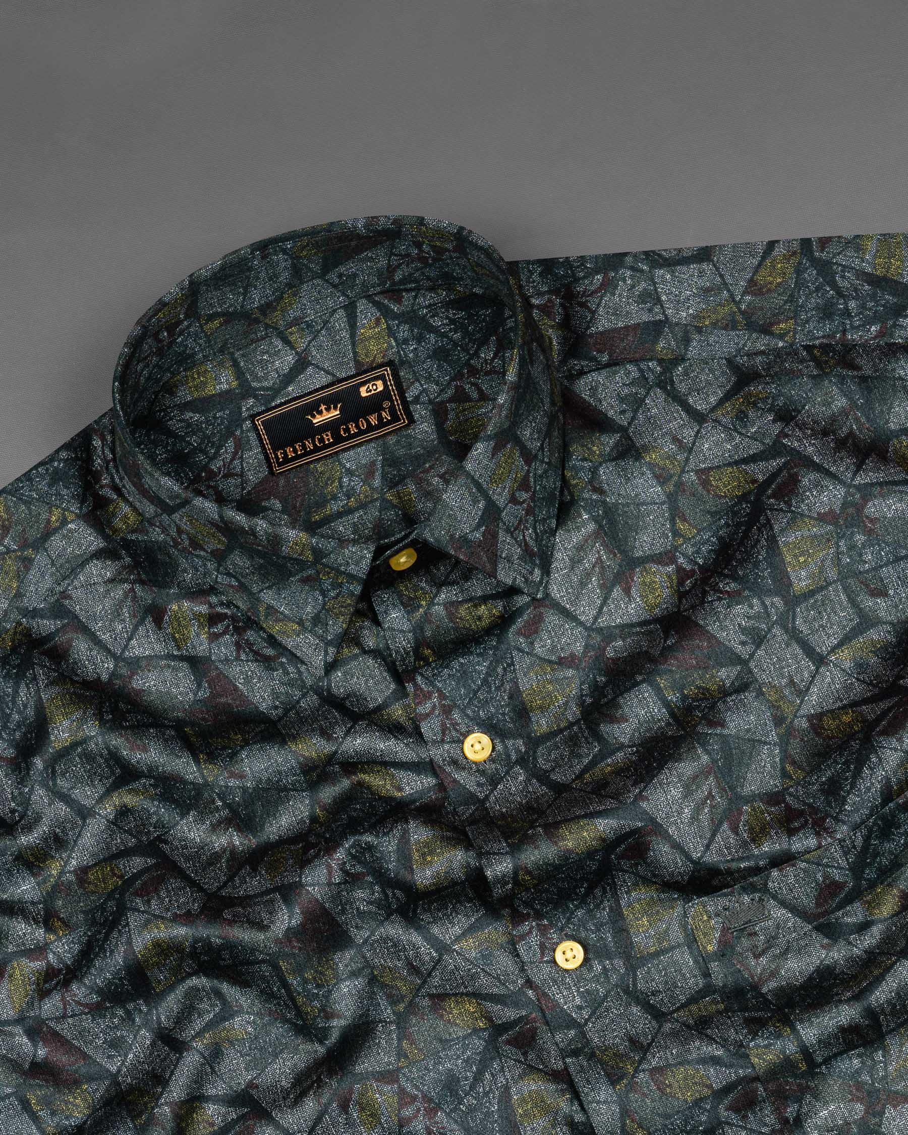 Sirocco Gray Crystal Print Super Soft Premium Cotton Shirt 6201-YL-38, 6201-YL-H-38, 6201-YL-39, 6201-YL-H-39, 6201-YL-40, 6201-YL-H-40, 6201-YL-42, 6201-YL-H-42, 6201-YL-44, 6201-YL-H-44, 6201-YL-46, 6201-YL-H-46, 6201-YL-48, 6201-YL-H-48, 6201-YL-50, 6201-YL-H-50, 6201-YL-52, 6201-YL-H-52