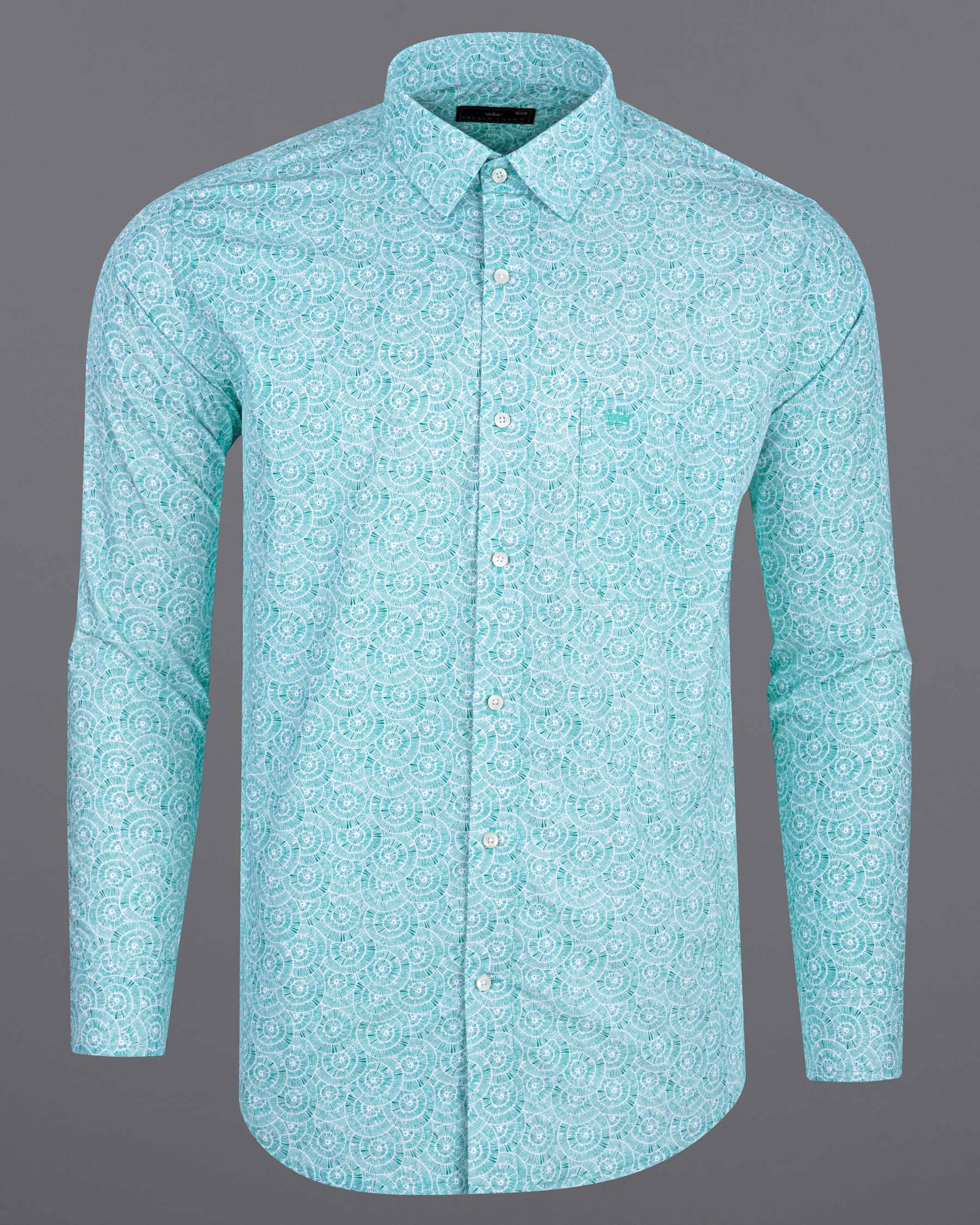 Java Blue Twill Printed Premium Cotton Shirt 6236-38, 6236-H-38, 6236-39, 6236-H-39, 6236-40, 6236-H-40, 6236-42, 6236-H-42, 6236-44, 6236-H-44, 6236-46, 6236-H-46, 6236-48, 6236-H-48, 6236-50, 6236-H-50, 6236-52, 6236-H-52