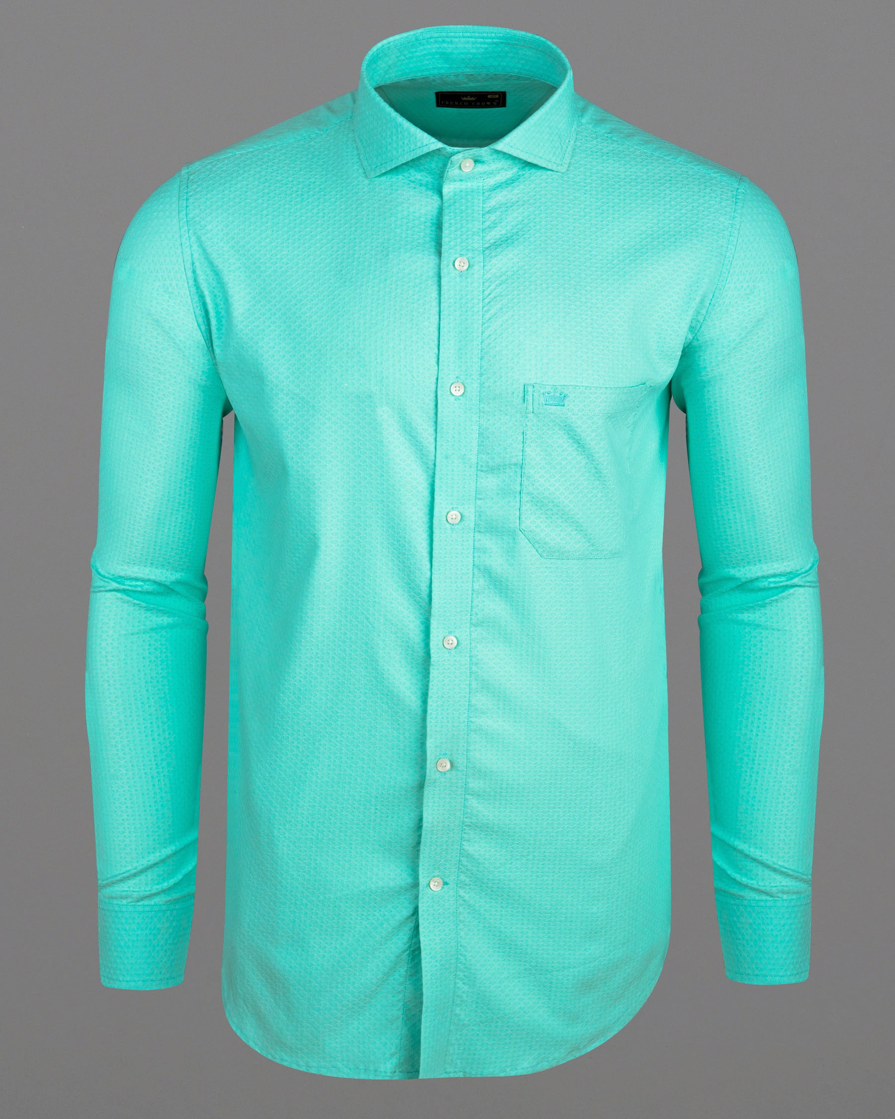 Mint Dobby Textured Premium Giza Cotton Shirt 6245-CA-38, 6245-CA-H-38, 6245-CA-39, 6245-CA-H-39, 6245-CA-40, 6245-CA-H-40, 6245-CA-42, 6245-CA-H-42, 6245-CA-44, 6245-CA-H-44, 6245-CA-46, 6245-CA-H-46, 6245-CA-48, 6245-CA-H-48, 6245-CA-50, 6245-CA-H-50, 6245-CA-52, 6245-CA-H-52