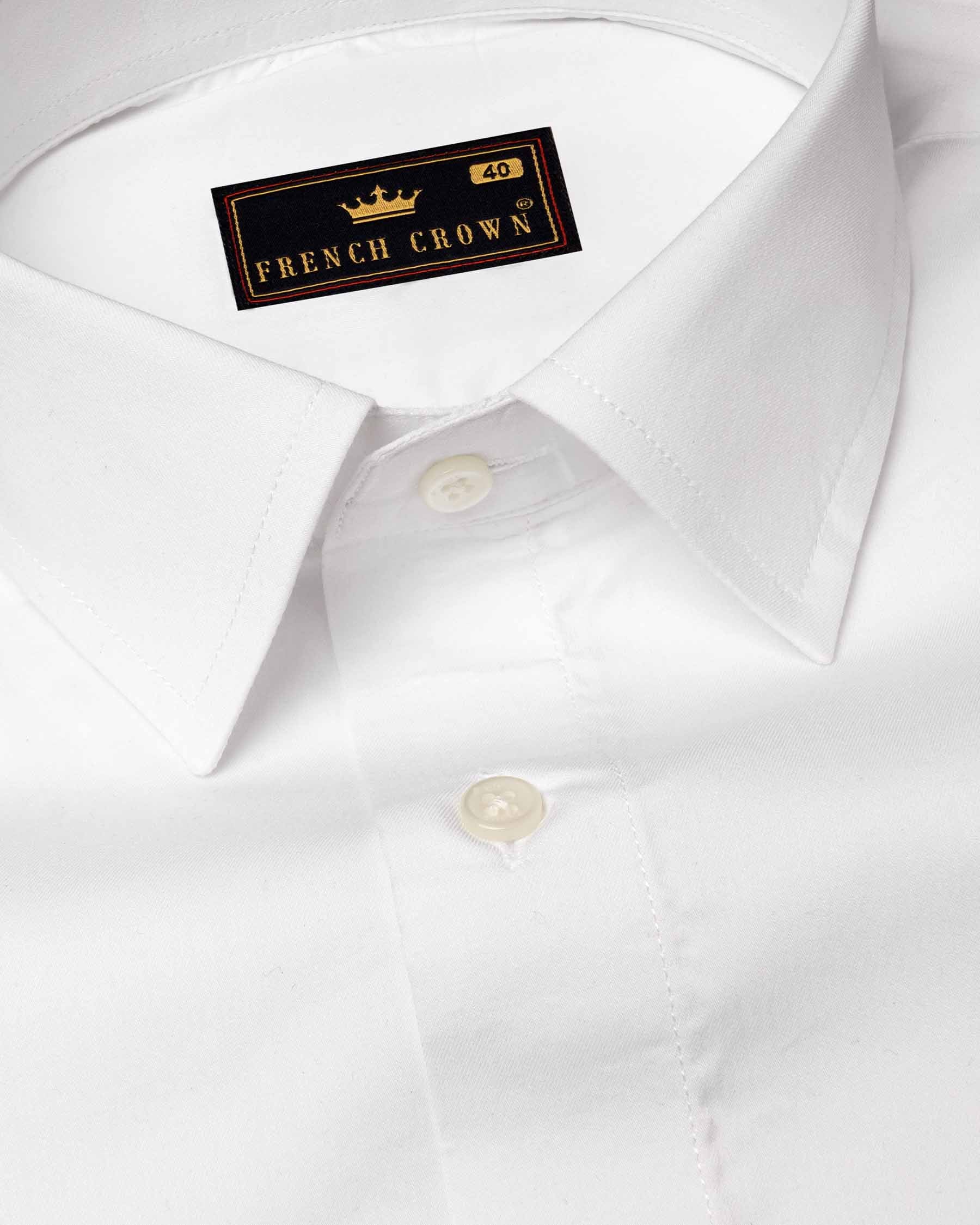 Bright White Premium Cotton Shirt 6264-38, 6264-H-38, 6264-39, 6264-H-39, 6264-40, 6264-H-40, 6264-42, 6264-H-42, 6264-44, 6264-H-44, 6264-46, 6264-H-46, 6264-48, 6264-H-48, 6264-50, 6264-H-50, 6264-52, 6264-H-52
