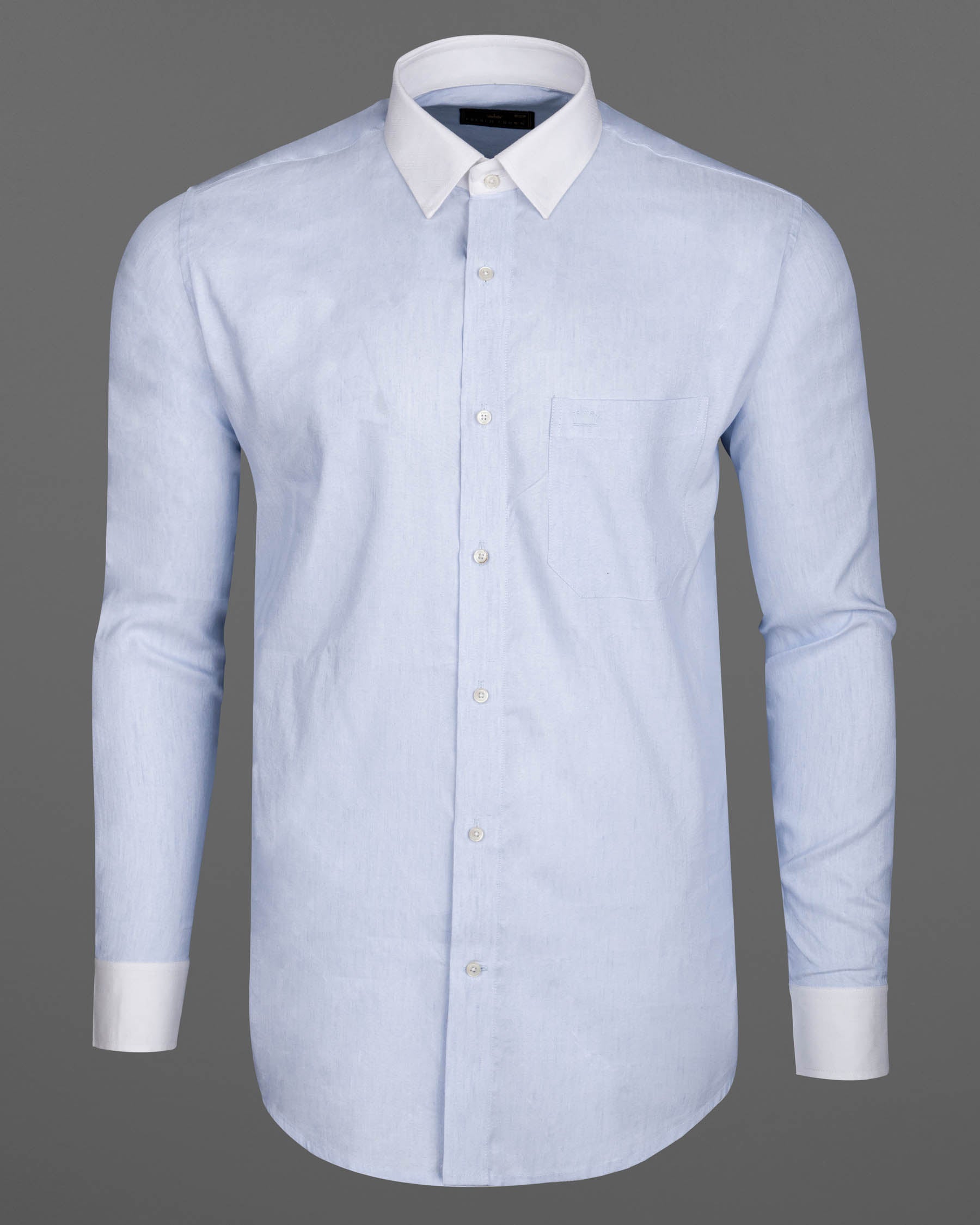 Mischka Gray with White Collar Premium Cotton Shirt 6280-WCC-38, 6280-WCC-H-38, 6280-WCC-39, 6280-WCC-H-39, 6280-WCC-40, 6280-WCC-H-40, 6280-WCC-42, 6280-WCC-H-42, 6280-WCC-44, 6280-WCC-H-44, 6280-WCC-46, 6280-WCC-H-46, 6280-WCC-48, 6280-WCC-H-48, 6280-WCC-50, 6280-WCC-H-50, 6280-WCC-52, 6280-WCC-H-52