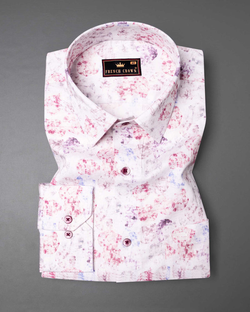 Bright White with colorful leaves Printed Super Soft Premium Cotton Shirt 6299-MN-38, 6299-MN-H-38, 6299-MN-39, 6299-MN-H-39, 6299-MN-40, 6299-MN-H-40, 6299-MN-42, 6299-MN-H-42, 6299-MN-44, 6299-MN-H-44, 6299-MN-46, 6299-MN-H-46, 6299-MN-48, 6299-MN-H-48, 6299-MN-50, 6299-MN-H-50, 6299-MN-52, 6299-MN-H-52