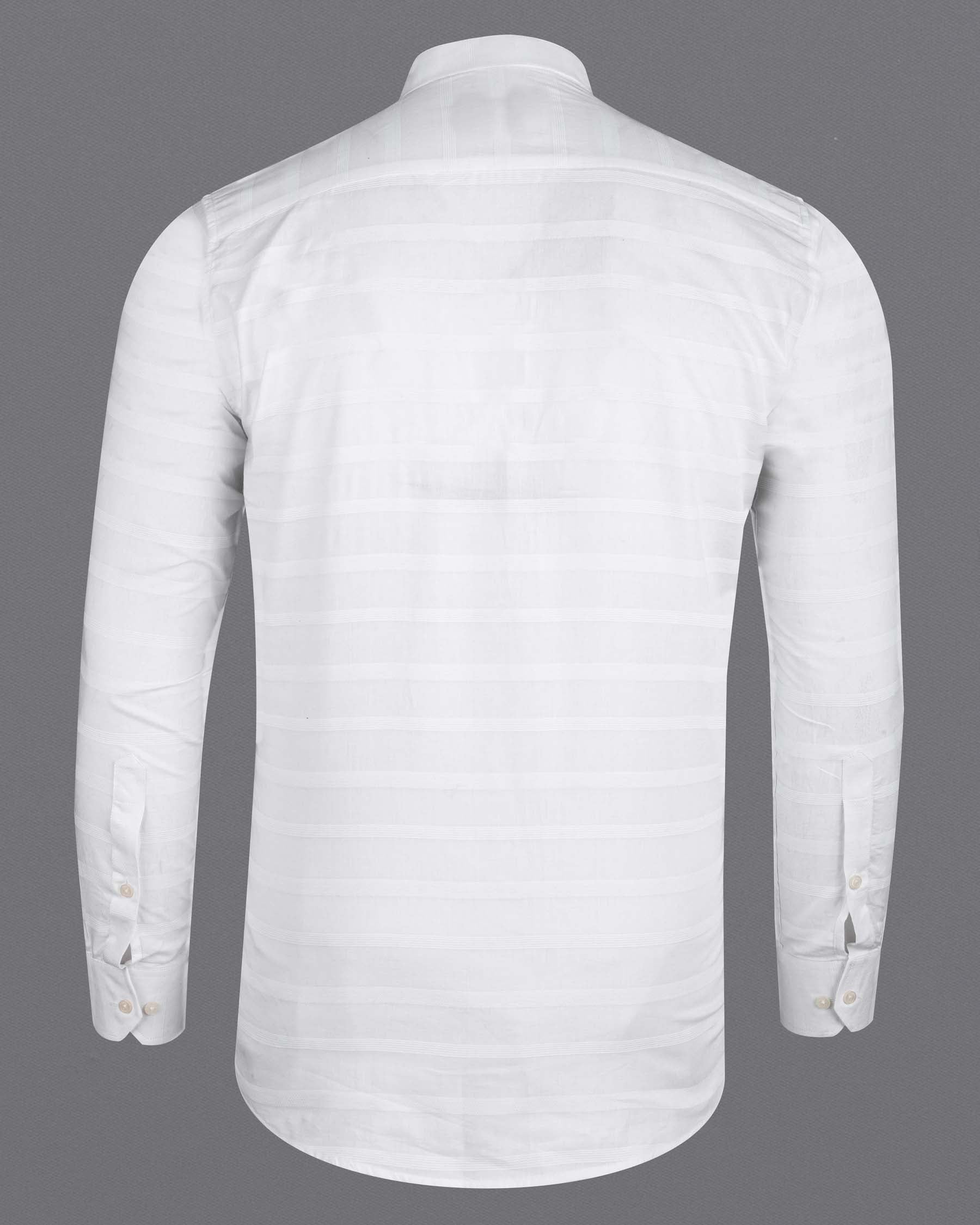 Bright White Striped Dobby Textured Premium Giza Cotton Shirt 6316-M-38, 6316-M-H-38, 6316-M-39, 6316-M-H-39, 6316-M-40, 6316-M-H-40, 6316-M-42, 6316-M-H-42, 6316-M-44, 6316-M-H-44, 6316-M-46, 6316-M-H-46, 6316-M-48, 6316-M-H-48, 6316-M-50, 6316-M-H-50, 6316-M-52, 6316-M-H-52