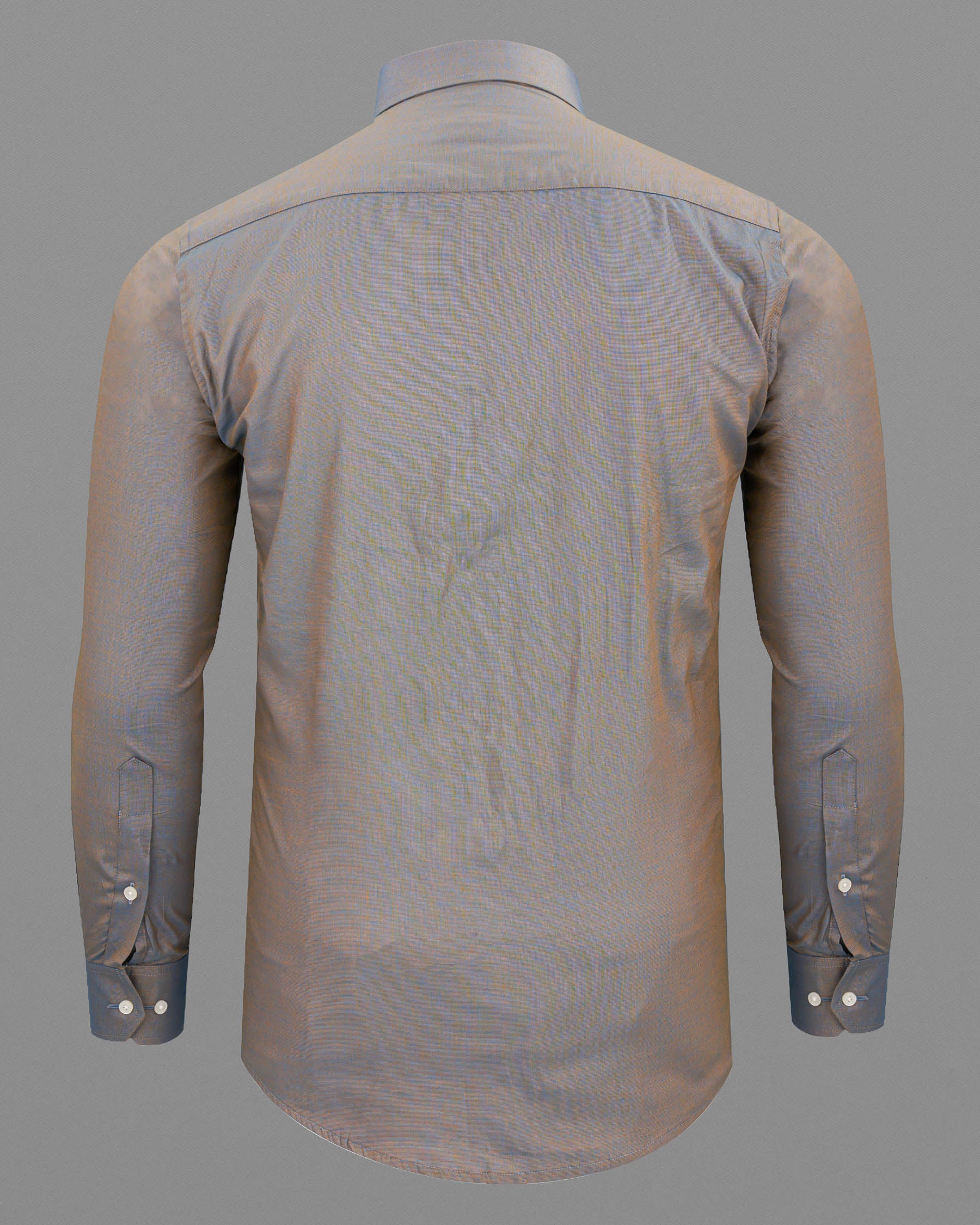 Gamboge with Anakiwa Blue Two Tone Chambray Premium Cotton Shirt
