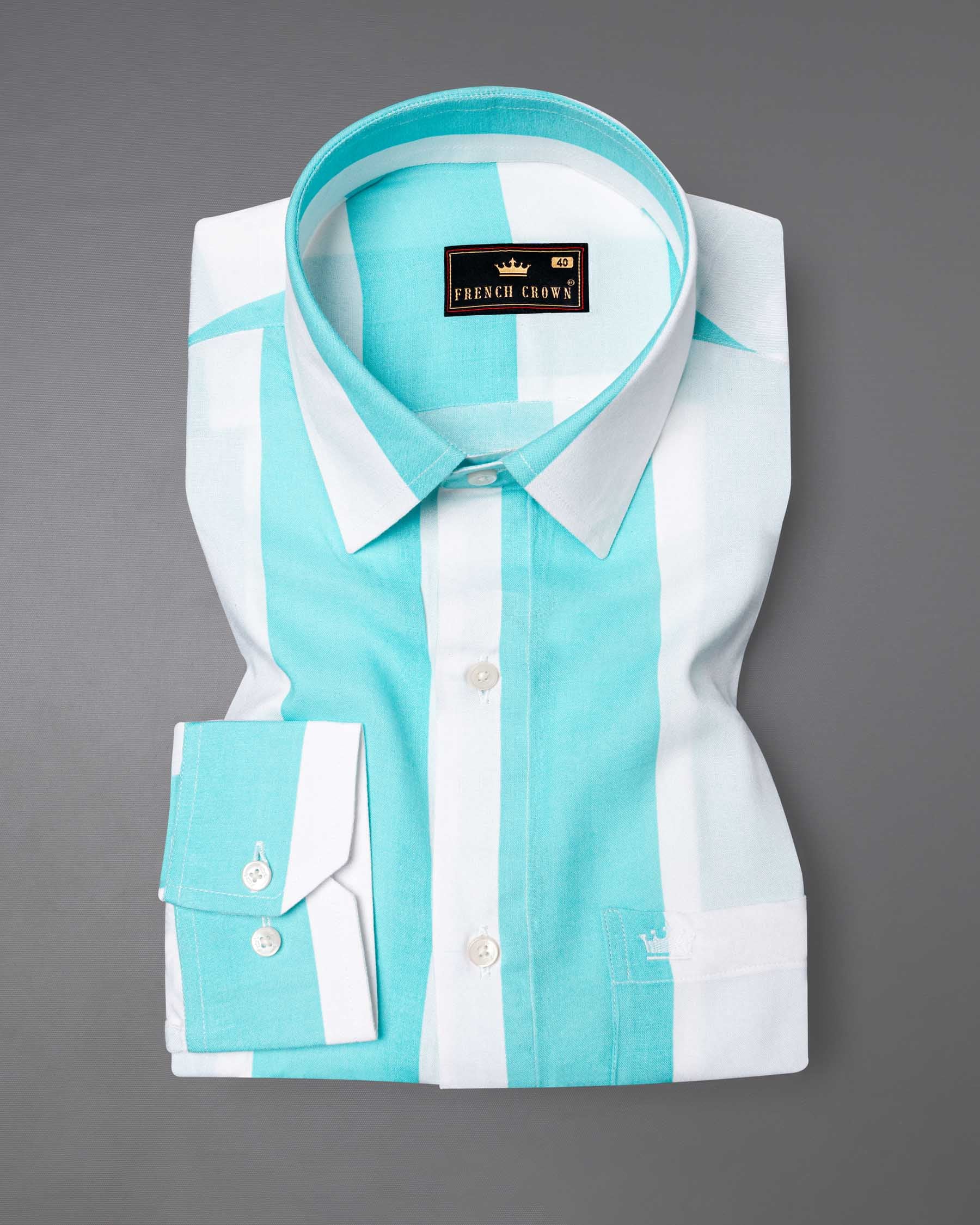 Bright White and Blizzard Blue Premium Tencel Shirt 6338-38,6338-H-38,6338-39,6338-H-39,6338-40,6338-H-40,6338-42,6338-H-42,6338-44,6338-H-44,6338-46,6338-H-46,6338-48,6338-H-48,6338-50,6338-H-50,6338-52,6338-H-52