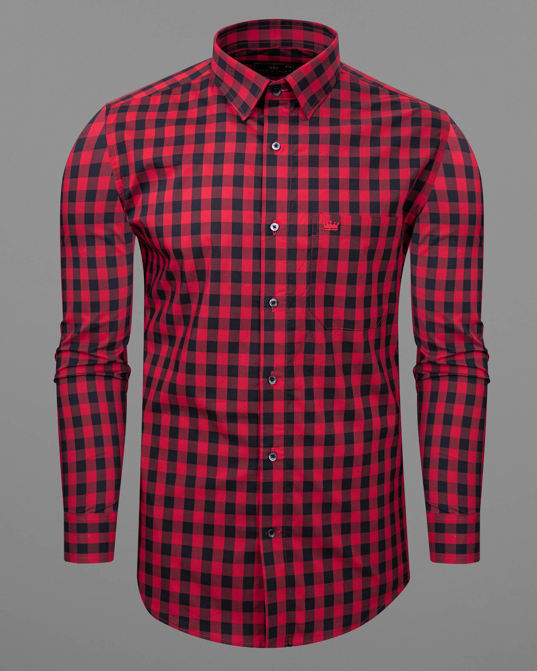 Shiraz Red Checkered Premium Cotton Shirt 6349-BLK-38,6349-BLK-H-38,6349-BLK-39,6349-BLK-H-39,6349-BLK-40,6349-BLK-H-40,6349-BLK-42,6349-BLK-H-42,6349-BLK-44,6349-BLK-H-44,6349-BLK-46,6349-BLK-H-46,6349-BLK-48,6349-BLK-H-48,6349-BLK-50,6349-BLK-H-50,6349-BLK-52,6349-BLK-H-52