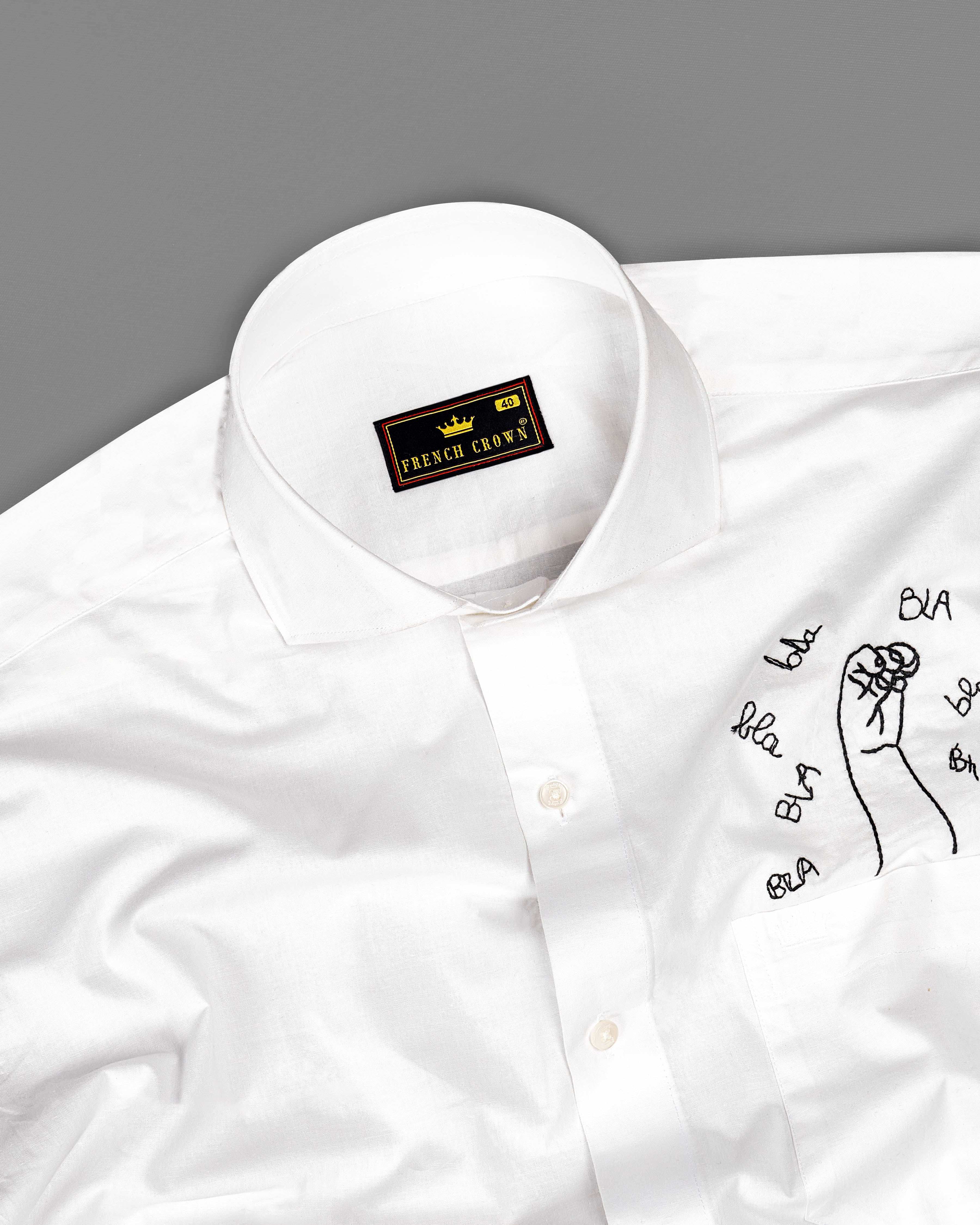 Bright White Embroidered Premium Cotton Designer Shirt 6363-CA-E036-38, 6363-CA-E036-H-38, 6363-CA-E036-39, 6363-CA-E036-H-39, 6363-CA-E036-40, 6363-CA-E036-H-40, 6363-CA-E036-42, 6363-CA-E036-H-42, 6363-CA-E036-44, 6363-CA-E036-H-44, 6363-CA-E036-46, 6363-CA-E036-H-46, 6363-CA-E036-48, 6363-CA-E036-H-48, 6363-CA-E036-50, 6363-CA-E036-H-50, 6363-CA-E036-52, 6363-CA-E036-H-52