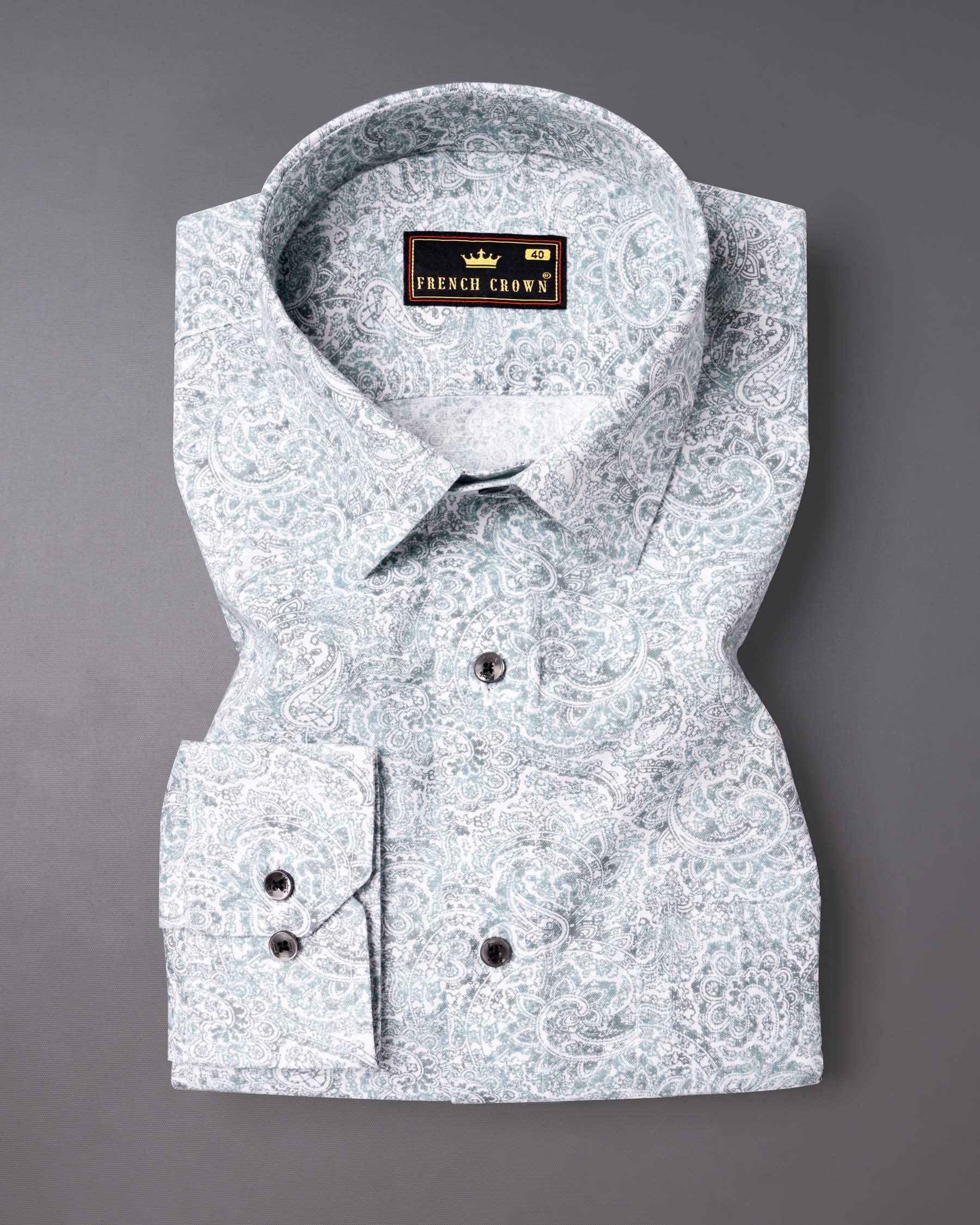 Bright White Paisleys Printed Royal Oxford Shirt 6396-BLK-38, 6396-BLK-H-38, 6396-BLK-39, 6396-BLK-H-39, 6396-BLK-40, 6396-BLK-H-40, 6396-BLK-42, 6396-BLK-H-42, 6396-BLK-44, 6396-BLK-H-44, 6396-BLK-46, 6396-BLK-H-46, 6396-BLK-48, 6396-BLK-H-48, 6396-BLK-50, 6396-BLK-H-50, 6396-BLK-52, 6396-BLK-H-52