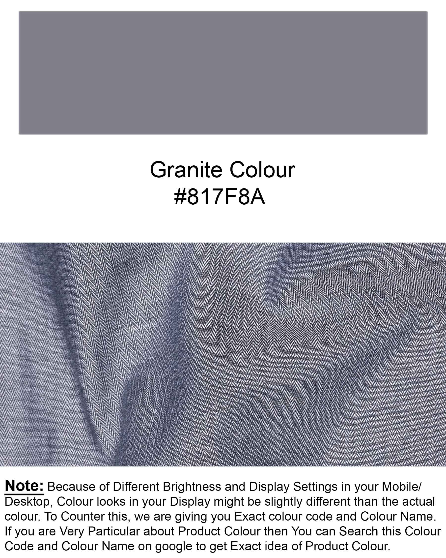 Granite Grey Solid Herringbone Shirt 6405-CA-38, 6405-CA-H-38, 6405-CA-39, 6405-CA-H-39, 6405-CA-40, 6405-CA-H-40, 6405-CA-42, 6405-CA-H-42, 6405-CA-44, 6405-CA-H-44, 6405-CA-46, 6405-CA-H-46, 6405-CA-48, 6405-CA-H-48, 6405-CA-50, 6405-CA-H-50, 6405-CA-52, 6405-CA-H-52