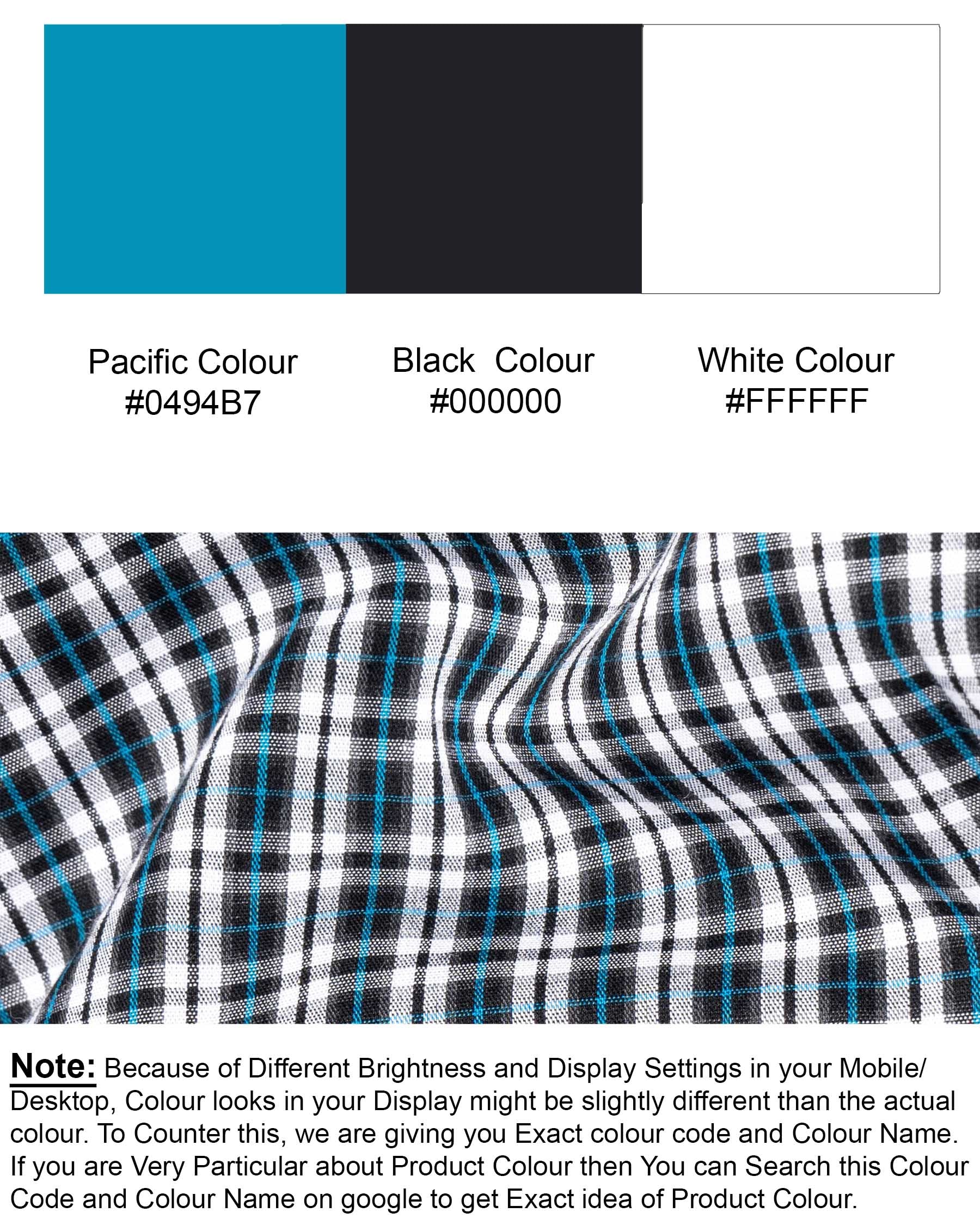 Black and Pacific Blue Plaid Premium Cotton Shirt 6425-BLK-38, 6425-BLK-H-38, 6425-BLK-39, 6425-BLK-H-39, 6425-BLK-40, 6425-BLK- M-H-40, 6425-BLK-42, 6425-BLK-H-42, 6425-BLK-44, 6425-BLK-H-44, 6425-BLK-46, 6425-BLK-H-46, 6425-BLK-48, 6425-BLK-H-48, 6425-BLK-50, 6425-BLK-H-50, 6425-BLK-52, 6425-BLK-H-52