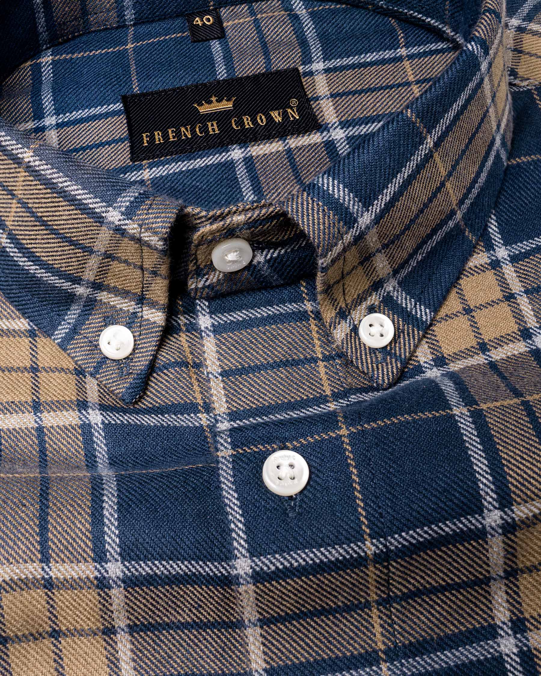 Cloud Burst Blue and Pale Taupe Plaid Flannel Shirt 6427-BD-38, 6427-BD-H-38, 6427-BD-39, 6427-BD-H-39, 6427-BD-40, 6427-BD- M-H-40, 6427-BD-42, 6427-BD-H-42, 6427-BD-44, 6427-BD-H-44, 6427-BD-46, 6427-BD-H-46, 6427-BD-48, 6427-BD-H-48, 6427-BD-50, 6427-BD-H-50, 6427-BD-52, 6427-BD-H-52