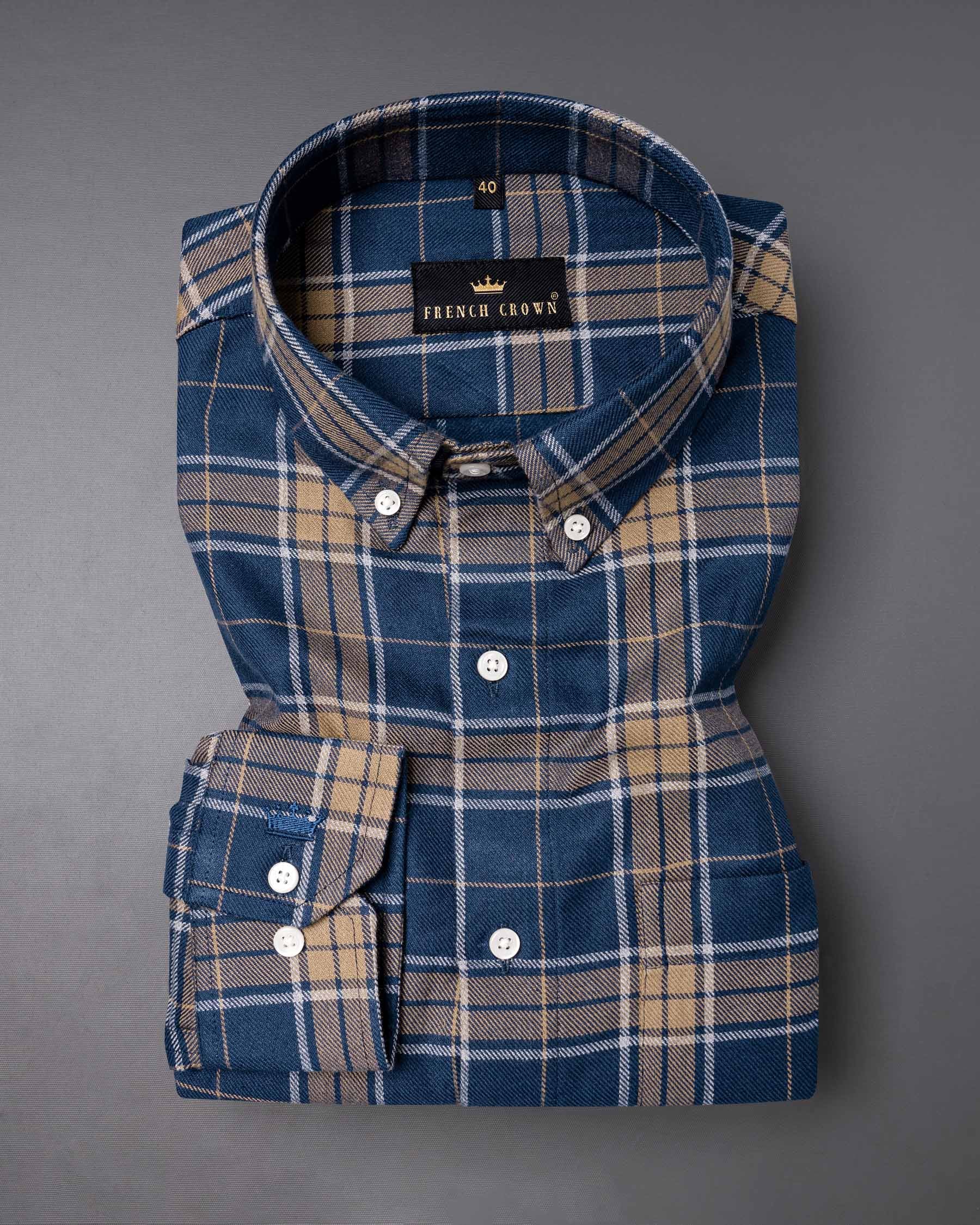 Cloud Burst Blue and Pale Taupe Plaid Flannel Shirt 6427-BD-38, 6427-BD-H-38, 6427-BD-39, 6427-BD-H-39, 6427-BD-40, 6427-BD- M-H-40, 6427-BD-42, 6427-BD-H-42, 6427-BD-44, 6427-BD-H-44, 6427-BD-46, 6427-BD-H-46, 6427-BD-48, 6427-BD-H-48, 6427-BD-50, 6427-BD-H-50, 6427-BD-52, 6427-BD-H-52