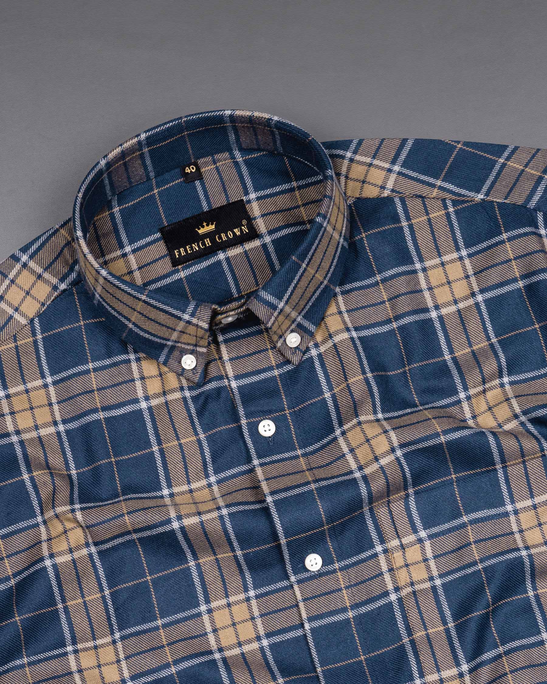 Cloud Burst Blue and Pale Taupe Plaid Flannel Shirt 6427-BD-38, 6427-BD-H-38, 6427-BD-39, 6427-BD-H-39, 6427-BD-40, 6427-BD- M-H-40, 6427-BD-42, 6427-BD-H-42, 6427-BD-44, 6427-BD-H-44, 6427-BD-46, 6427-BD-H-46, 6427-BD-48, 6427-BD-H-48, 6427-BD-50, 6427-BD-H-50, 6427-BD-52, 6427-BD-H-52