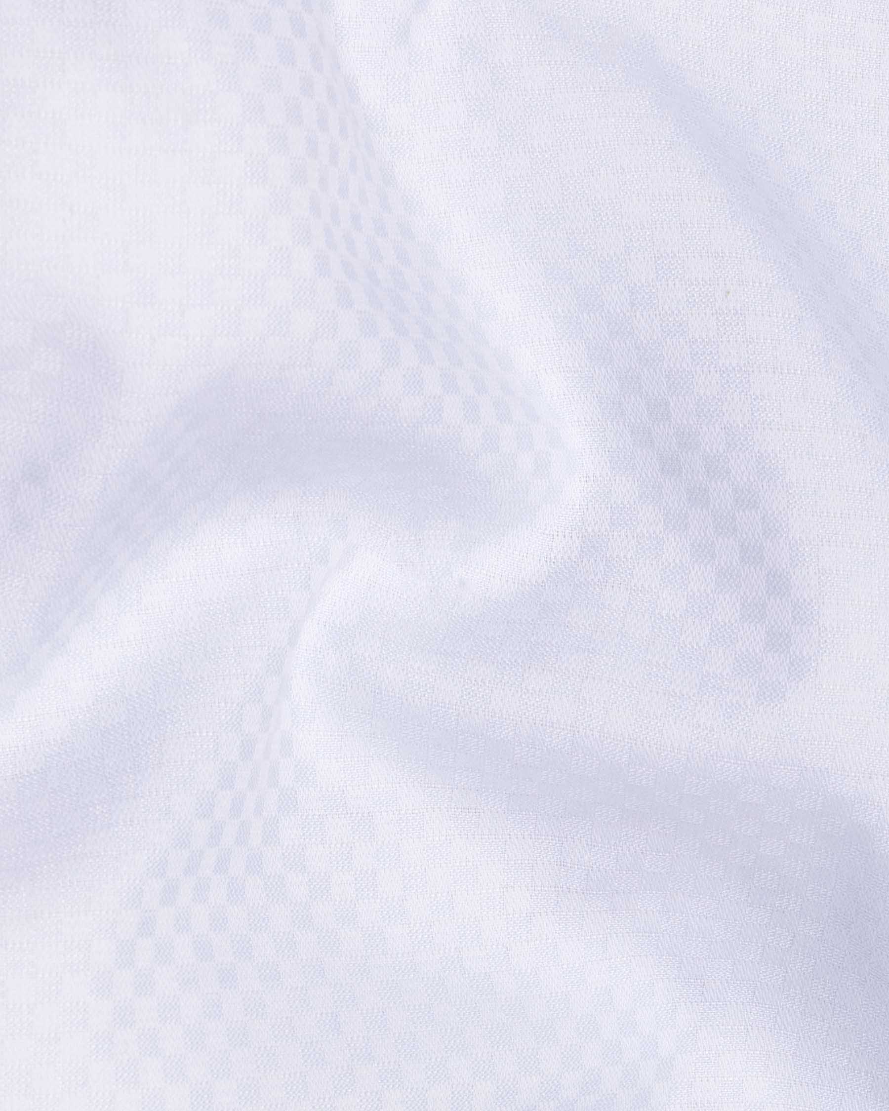 Gainsboro Blue Dobby Textured Premium Giza Cotton Shirt