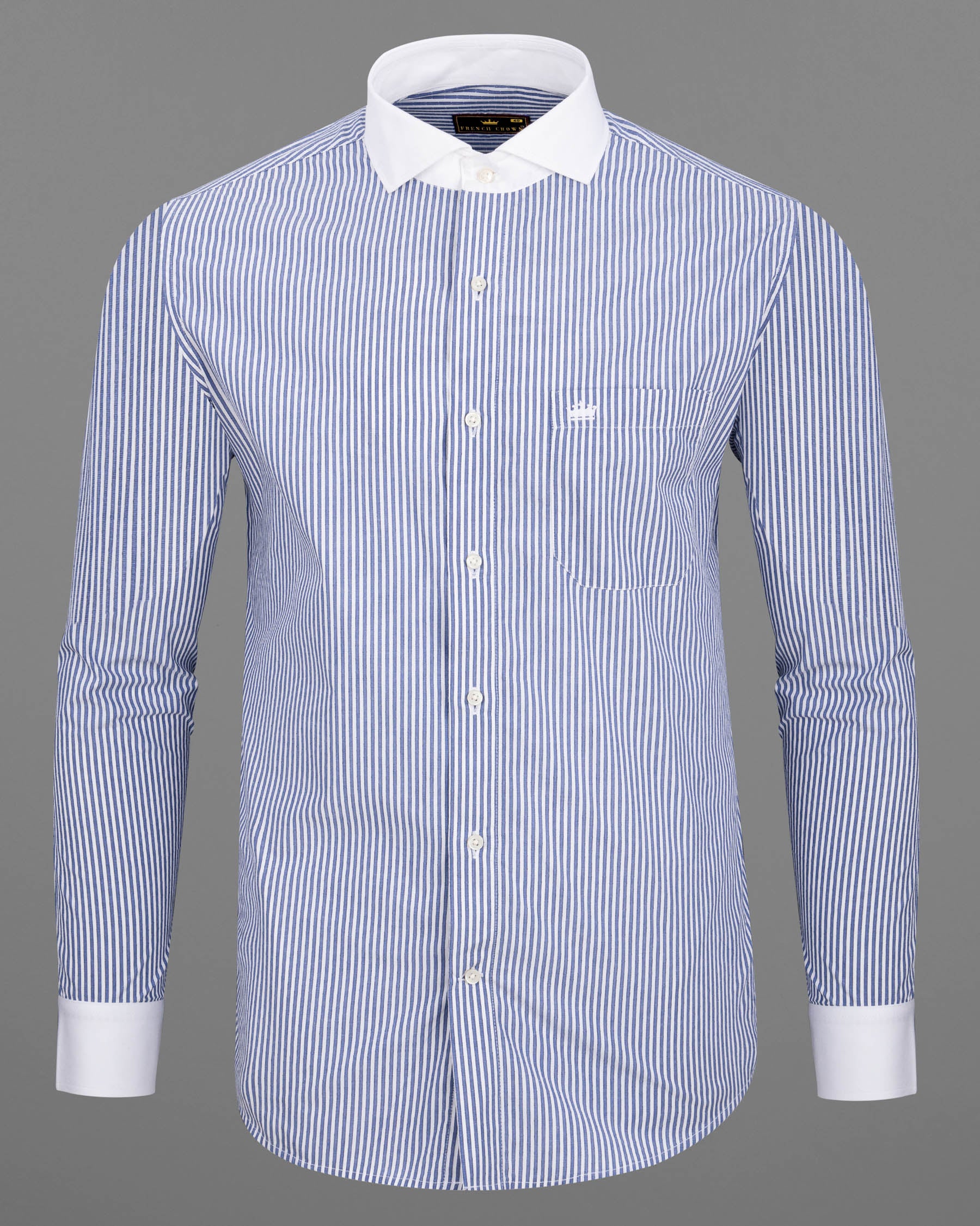 Lavender Blue Striped with White Collar Dobby Textured Premium Giza Cotton Shirt 6466-CA-38, 6466-CA-H-38, 6466-CA-39, 6466-CA-H-39, 6466-CA-40, 6466-CA-H-40, 6466-CA-42, 6466-CA-H-42, 6466-CA-44, 6466-CA-H-44, 6466-CA-46, 6466-CA-H-46, 6466-CA-48, 6466-CA-H-48, 6466-CA-50, 6466-CA-H-50, 6466-CA-52, 6466-CA-H-52