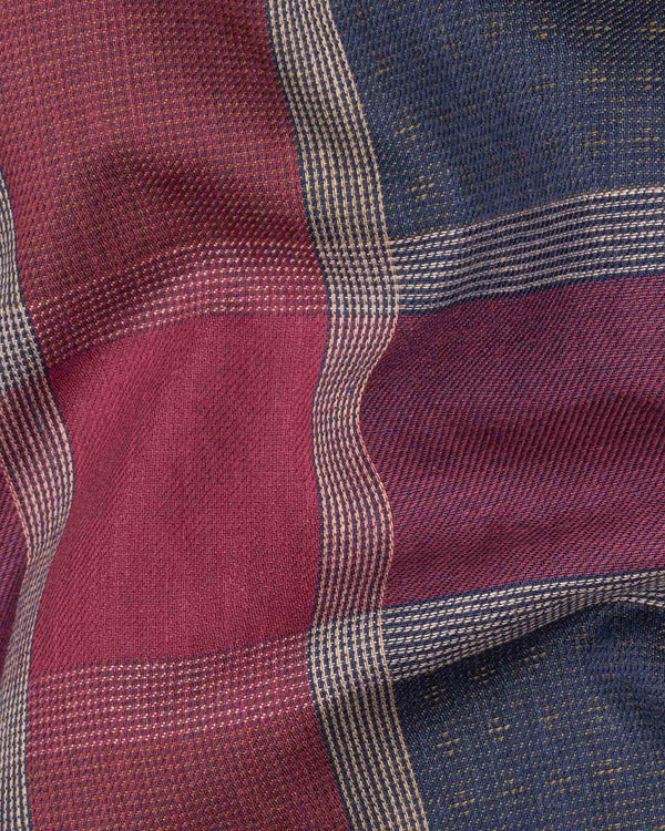 Rouge Pink with Martinique Blue Twill Plaid Textured Premium Cotton Shirt 6470-BD-38, 6470-BD-H-38, 6470-BD-39, 6470-BD-H-39, 6470-BD-40, 6470-BD-H-40, 6470-BD-42, 6470-BD-H-42, 6470-BD-44, 6470-BD-H-44, 6470-BD-46, 6470-BD-H-46, 6470-BD-48, 6470-BD-H-48, 6470-BD-50, 6470-BD-H-50, 6470-BD-52, 6470-BD-H-52