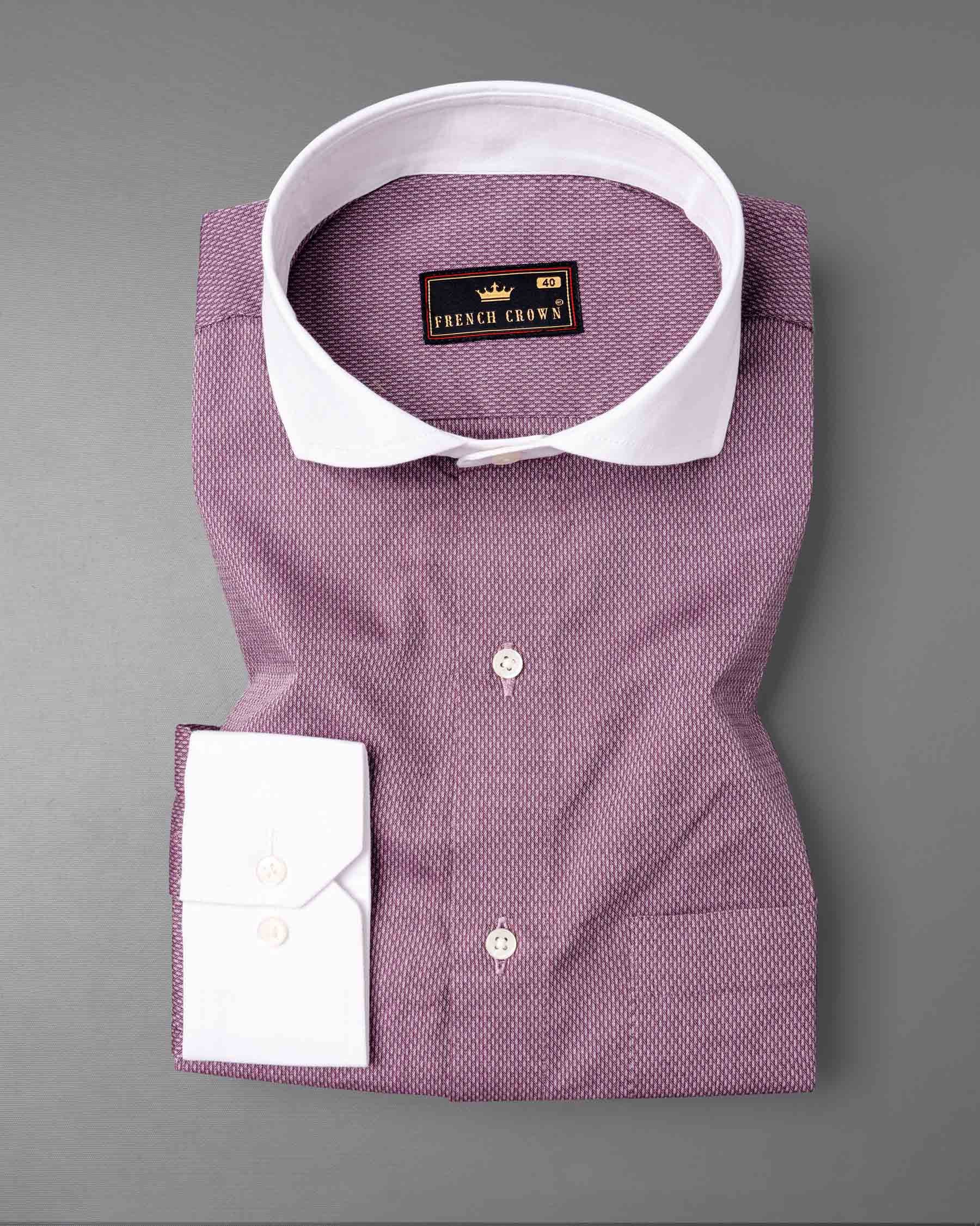 Antique Fuchsia with White Collar Dobby Textured Premium Giza Cotton Shirt 6494-CA-WCC-38, 6494-CA-WCC-H-38, 6494-CA-WCC-39, 6494-CA-WCC-H-39, 6494-CA-WCC-40, 6494-CA-WCC- M-H-40, 6494-CA-WCC-42, 6494-CA-WCC-H-42, 6494-CA-WCC-44, 6494-CA-WCC-H-44, 6494-CA-WCC-46, 6494-CA-WCC-H-46, 6494-CA-WCC-48, 6494-CA-WCC-H-48, 6494-CA-WCC-50, 6494-CA-WCC-H-50, 6494-CA-WCC-52, 6494-CA-WCC-H-52