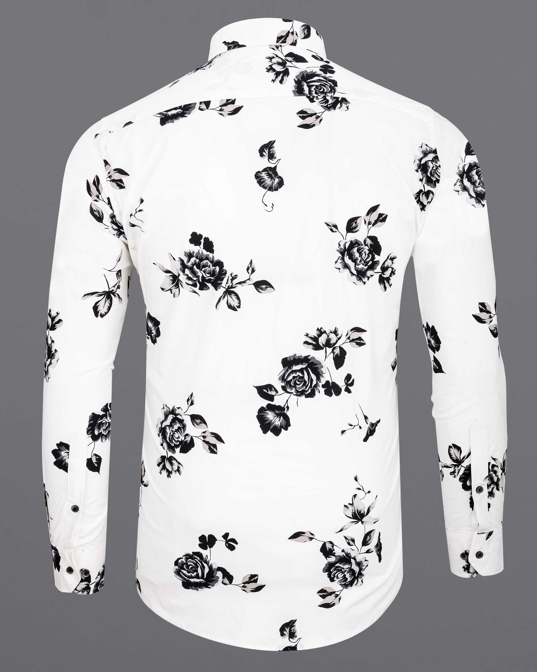 Bright White Floral Printed Twill Textured Premium Cotton Shirt 6513-BLK-38, 6513-BLK-H-38, 6513-BLK-39, 6513-BLK-H-39, 6513-BLK-40, 6513-BLK-H-40, 6513-BLK-42, 6513-BLK-H-42, 6513-BLK-44, 6513-BLK-H-44, 6513-BLK-46, 6513-BLK-H-46, 6513-BLK-48, 6513-BLK-H-48, 6513-BLK-50, 6513-BLK-H-50, 6513-BLK-52, 6513-BLK-H-52
