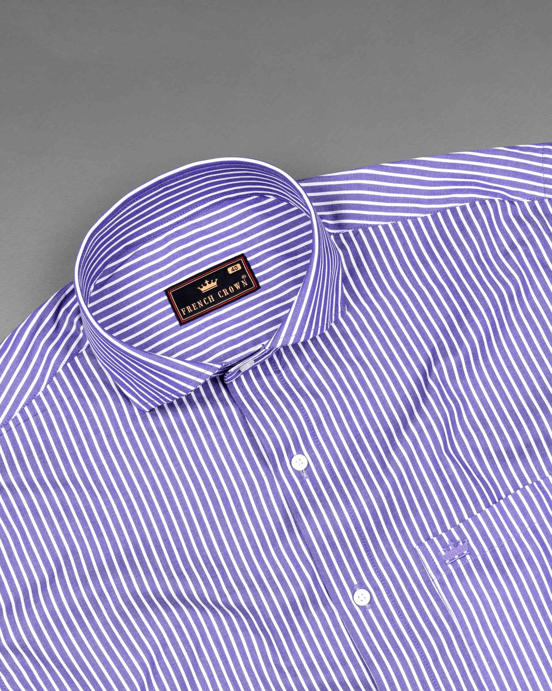 Chetwode with Bright White Striped Chambray Premium Cotton Shirt 6518-CA-38, 6518-CA-H-38, 6518-CA-39, 6518-CA-H-39, 6518-CA-40, 6518-CA-H-40, 6518-CA-42, 6518-CA-H-42, 6518-CA-44, 6518-CA-H-44, 6518-CA-46, 6518-CA-H-46, 6518-CA-48, 6518-CA-H-48, 6518-CA-50, 6518-CA-H-50, 6518-CA-52, 6518-CA-H-52