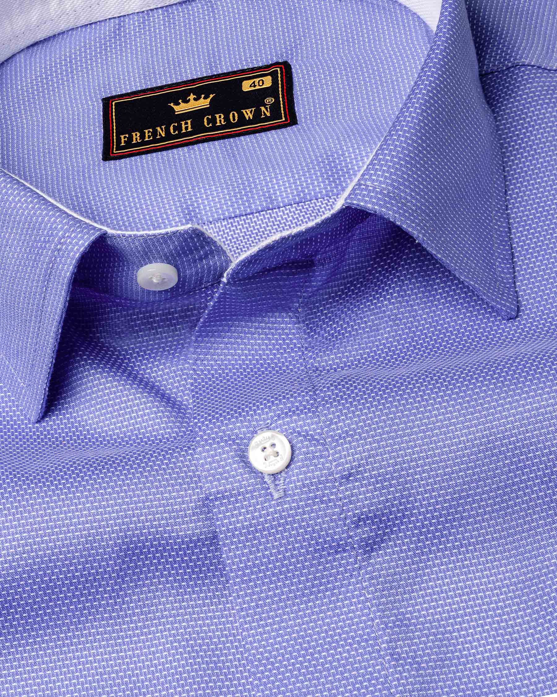Portage Blue Dobby Textured Premium Giza Cotton Shirt  6542-CP-38,6542-CP-H-38,6542-CP-39,6542-CP-H-39,6542-CP-40,6542-CP-H-40,6542-CP-42,6542-CP-H-42,6542-CP-44,6542-CP-H-44,6542-CP-46,6542-CP-H-46,6542-CP-48,6542-CP-H-48,6542-CP-50,6542-CP-H-50,6542-CP-52,6542-CP-H-52