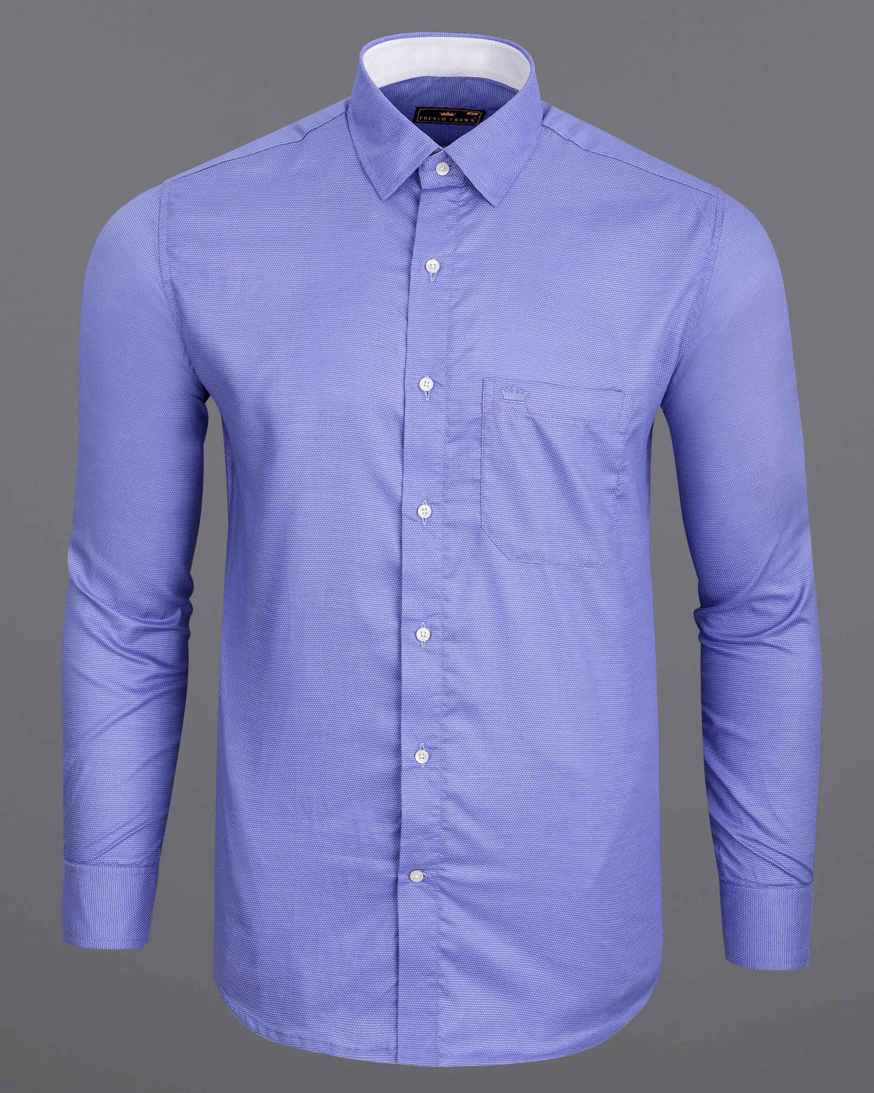 Portage Blue Dobby Textured Premium Giza Cotton Shirt  6542-CP-38,6542-CP-H-38,6542-CP-39,6542-CP-H-39,6542-CP-40,6542-CP-H-40,6542-CP-42,6542-CP-H-42,6542-CP-44,6542-CP-H-44,6542-CP-46,6542-CP-H-46,6542-CP-48,6542-CP-H-48,6542-CP-50,6542-CP-H-50,6542-CP-52,6542-CP-H-52