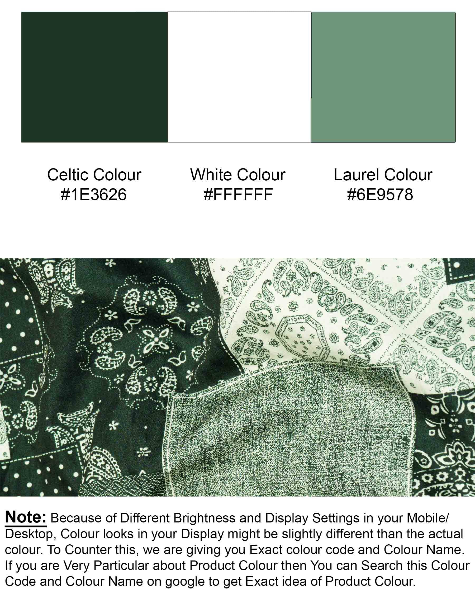 Celtic Green Quirky Printed Super Soft Premium Cotton Kurta Shirt  6546-KS-38, 6546-KS-H-38, 6546-KS-39, 6546-KS-H-39, 6546-KS-40, 6546-KS-H-40, 6546-KS-42, 6546-KS-H-42, 6546-KS-44, 6546-KS-H-44, 6546-KS-46, 6546-KS-H-46, 6546-KS-48, 6546-KS-H-48, 6546-KS-50, 6546-KS-H-50, 6546-KS-52, 6546-KS-H-52