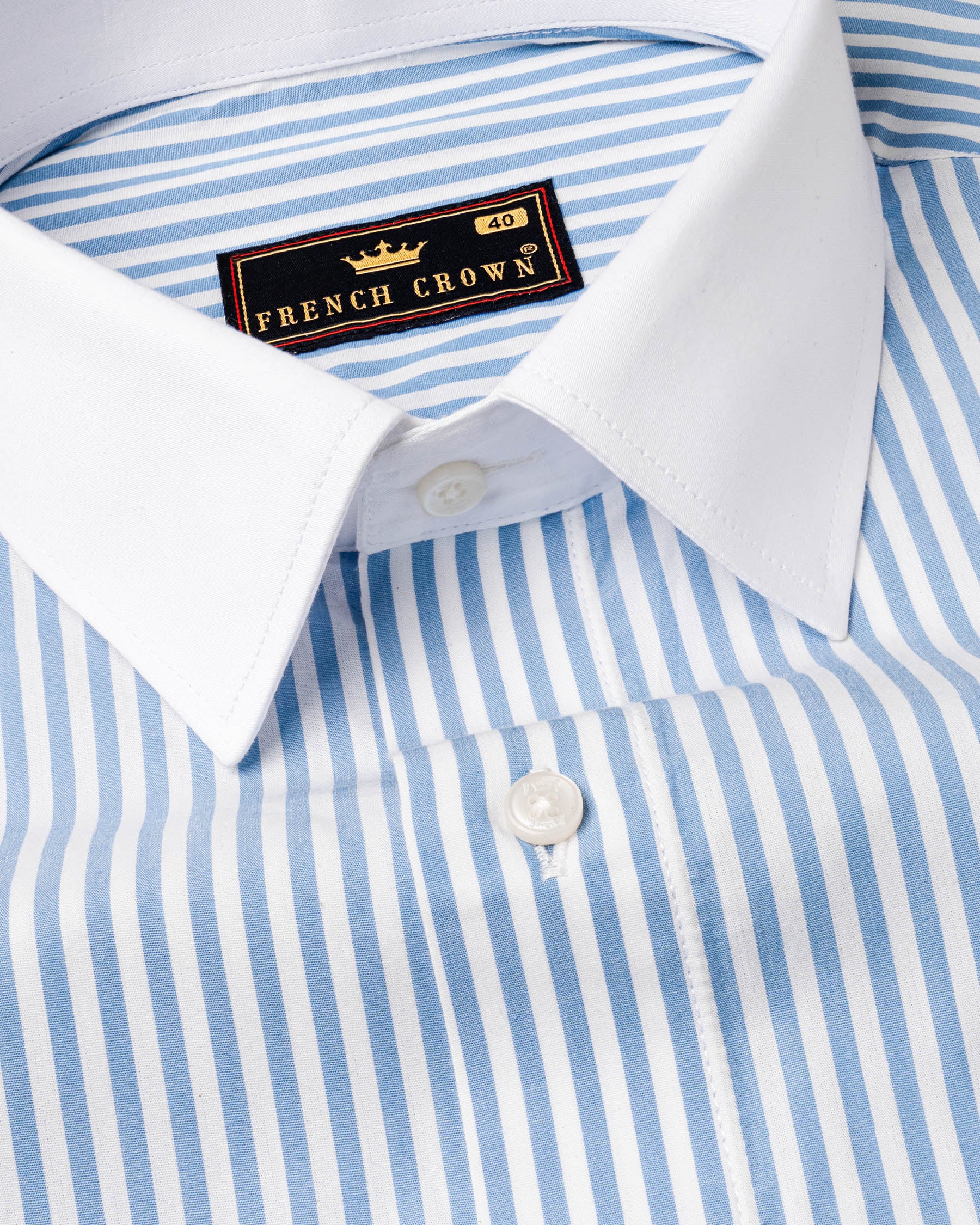 Bright White and Tropical Blue Striped Premium Cotton Shirt 6554-WCC-38,6554-WCC-H-38,6554-WCC-39,6554-WCC-H-39,6554-WCC-40,6554-WCC-H-40,6554-WCC-42,6554-WCC-H-42,6554-WCC-44,6554-WCC-H-44,6554-WCC-46,6554-WCC-H-46,6554-WCC-48,6554-WCC-H-48,6554-WCC-50,6554-WCC-H-50,6554-WCC-52,6554-WCC-H-52