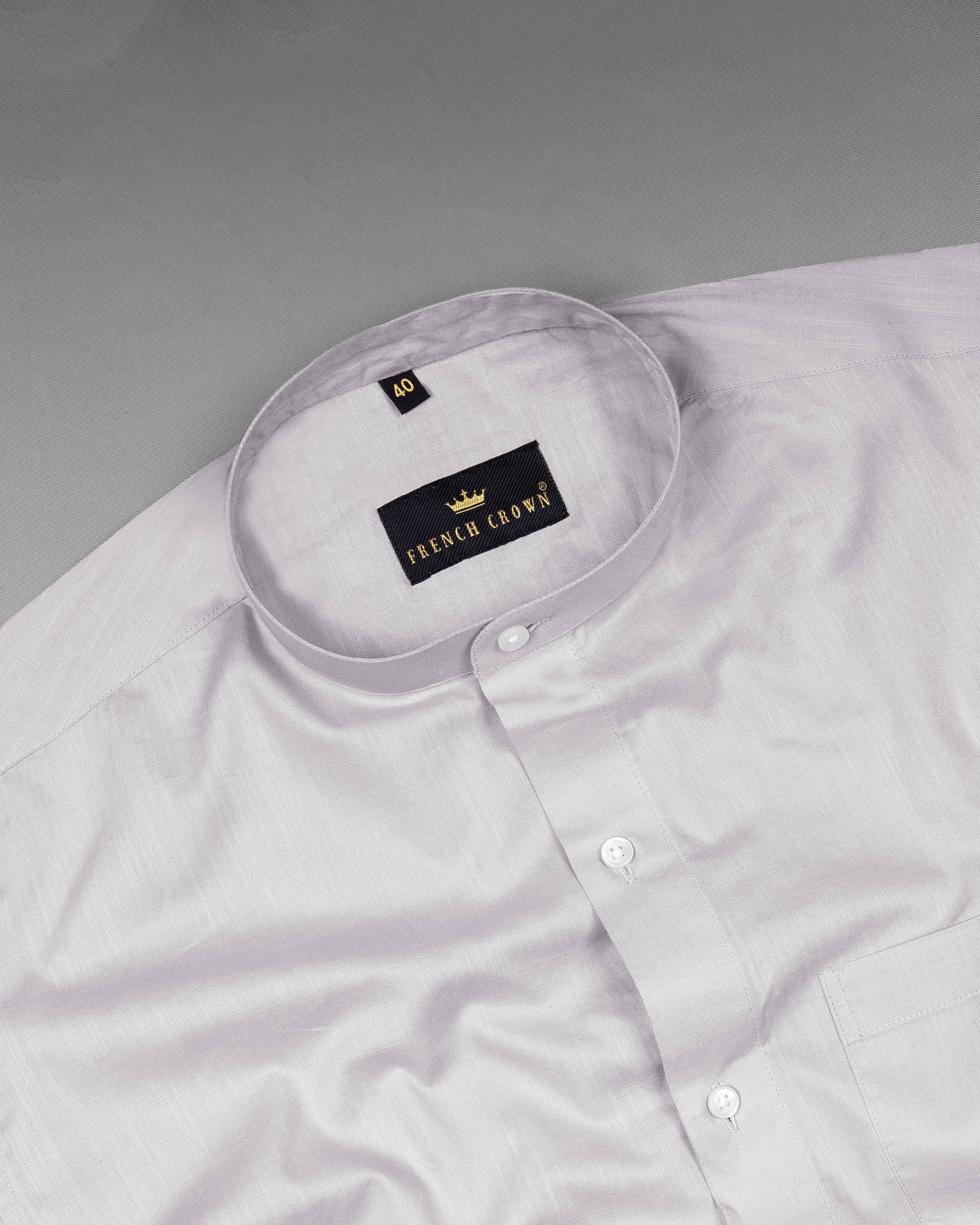 Swiss Grey Luxurious Linen Shirt