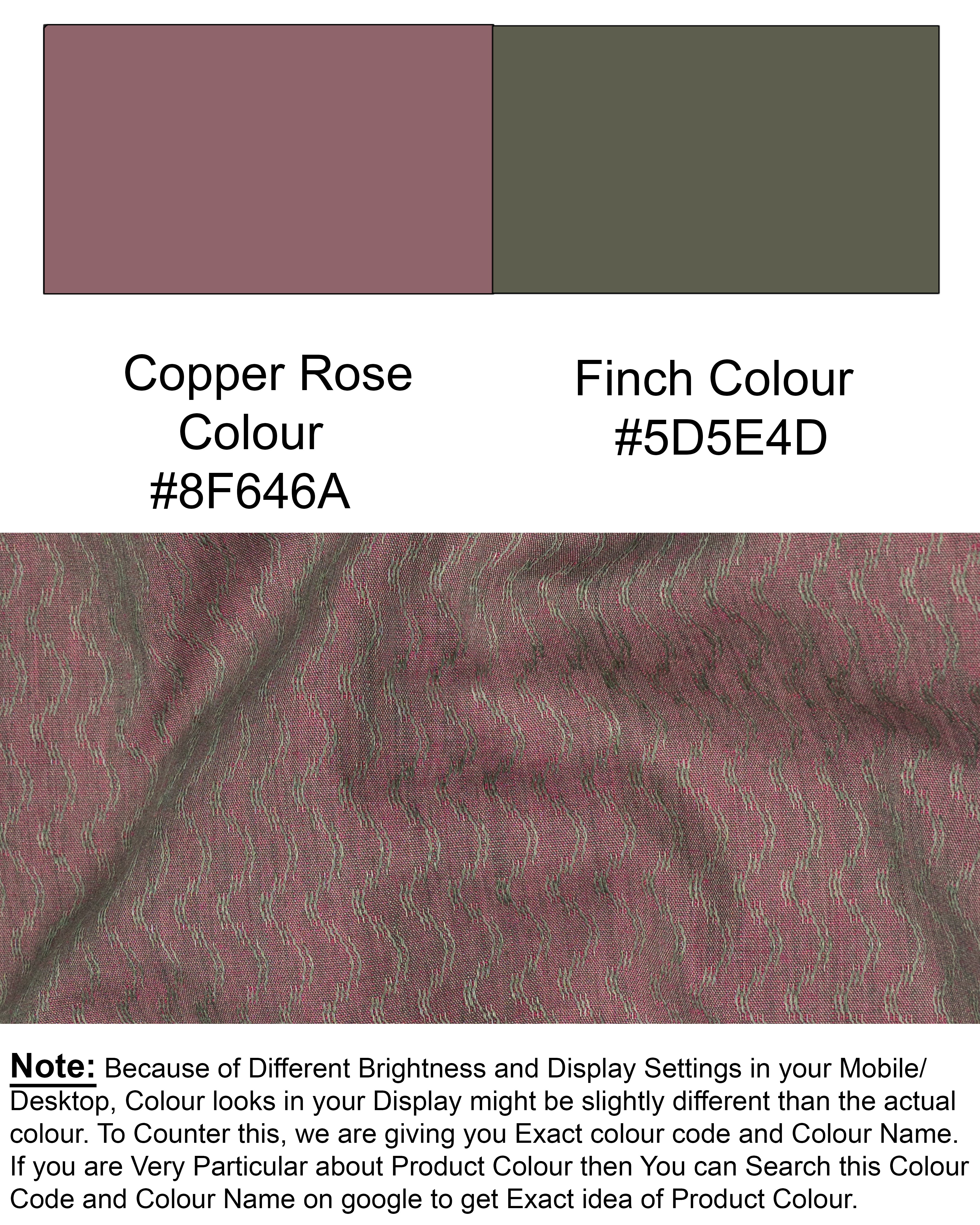 Copper Rose and Finch Green Two Tone Jacquard Premium Giza Cotton Shirt 6564-CA-38,6564-CA-38,6564-CA-39,6564-CA-39,6564-CA-40,6564-CA-40,6564-CA-42,6564-CA-42,6564-CA-44,6564-CA-44,6564-CA-46,6564-CA-46,6564-CA-48,6564-CA-48,6564-CA-50,6564-CA-50,6564-CA-52,6564-CA-52