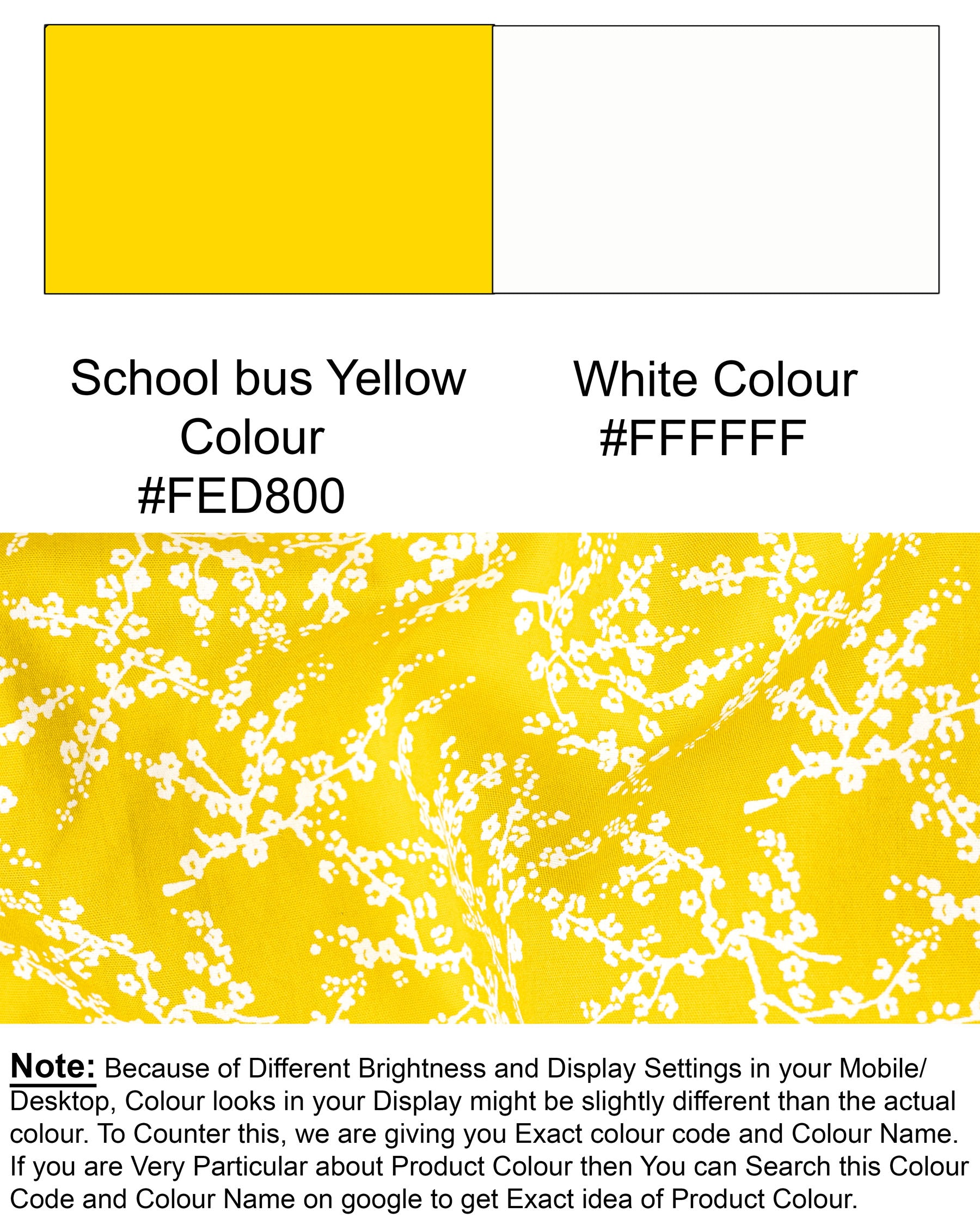 School Bus Yellow and White Flower Vine Printed Super Soft Premium Cotton Shirt 6592-BD-38,6592-BD-H-38,6592-BD-39,6592-BD-H-39,6592-BD-40,6592-BD-H-40,6592-BD-42,6592-BD-H-42,6592-BD-44,6592-BD-H-44,6592-BD-46,6592-BD-H-46,6592-BD-48,6592-BD-H-48,6592-BD-50,6592-BD-H-50,6592-BD-52,6592-BD-H-52