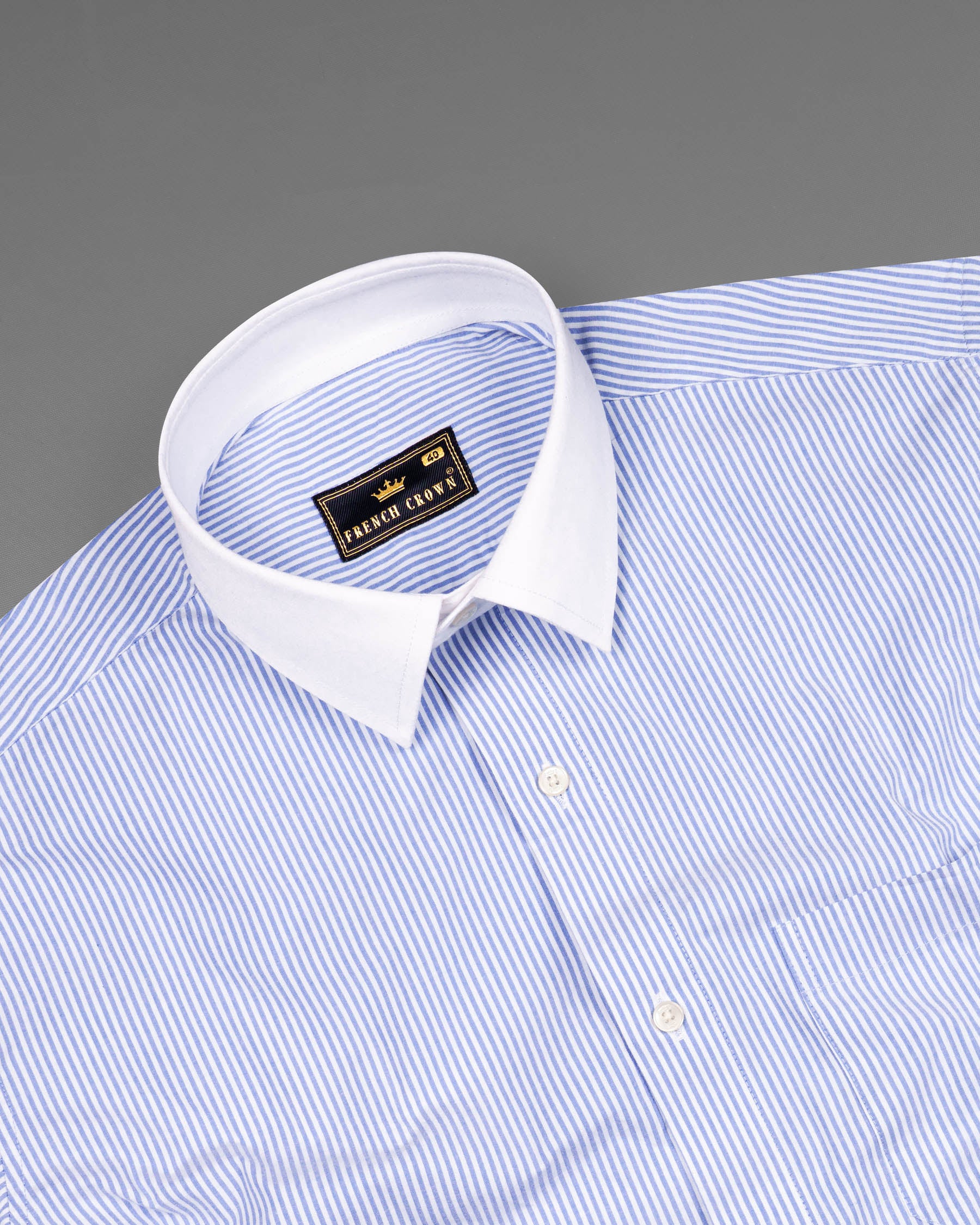Periwinkle Blue Striped with White Collar Premium Cotton Shirt 6613-WCC-38,6613-WCC-H-38,6613-WCC-39,6613-WCC-H-39,6613-WCC-40,6613-WCC-H-40,6613-WCC-42,6613-WCC-H-42,6613-WCC-44,6613-WCC-H-44,6613-WCC-46,6613-WCC-H-46,6613-WCC-48,6613-WCC-H-48,6613-WCC-50,6613-WCC-H-50,6613-WCC-52,6613-WCC-H-52