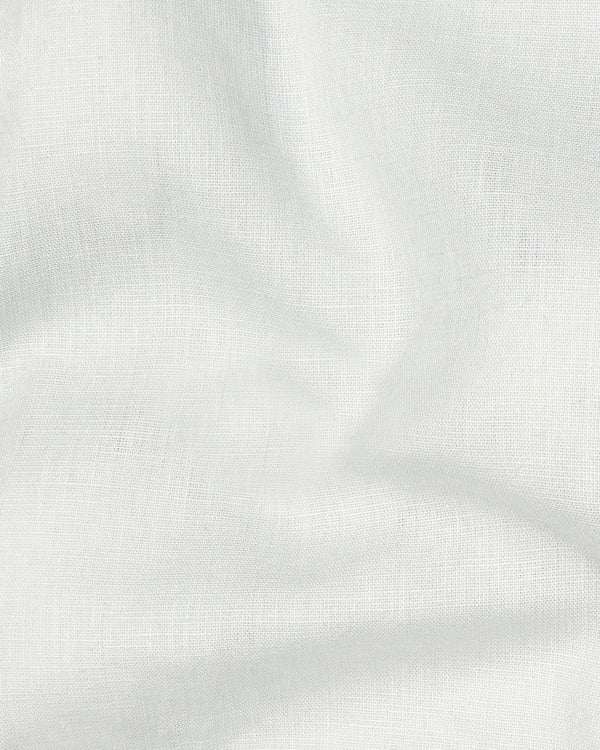 Light Grey Textured Luxurious Linen Shirt