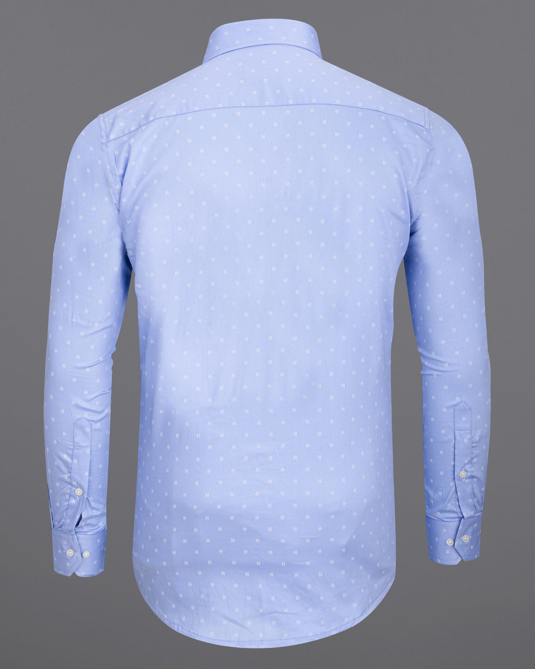 Moonraker Blue Dobby Textured Premium Giza Cotton Shirt
