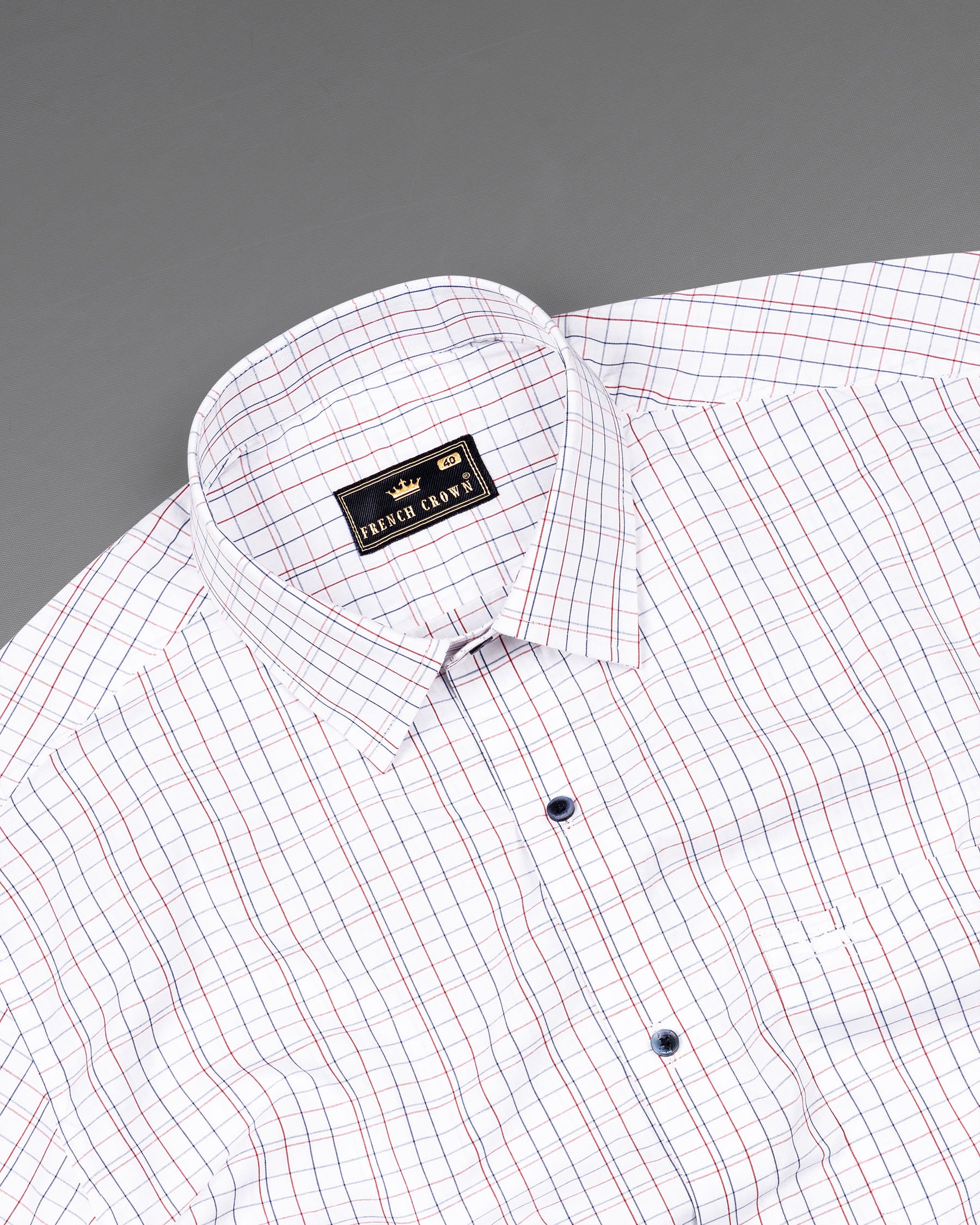  Bright White Checkered Premium Cotton Shirt 6644-BLE-38,6644-BLE-H-38,6644-BLE-39,6644-BLE-H-39,6644-BLE-40,6644-BLE-H-40,6644-BLE-42,6644-BLE-H-42,6644-BLE-44,6644-BLE-H-44,6644-BLE-46,6644-BLE-H-46,6644-BLE-48,6644-BLE-H-48,6644-BLE-50,6644-BLE-H-50,6644-BLE-52,6644-BLE-H-52