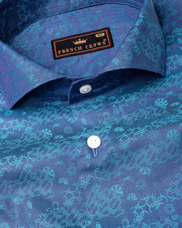 Twilight Blue Jacquard Textured Premium Giza Cotton Shirt 6656-CA-38,6656-CA-H-38,6656-CA-39,6656-CA-H-39,6656-CA-40,6656-CA-H-40,6656-CA-42,6656-CA-H-42,6656-CA-44,6656-CA-H-44,6656-CA-46,6656-CA-H-46,6656-CA-48,6656-CA-H-48,6656-CA-50,6656-CA-H-50,6656-CA-52,6656-CA-H-52