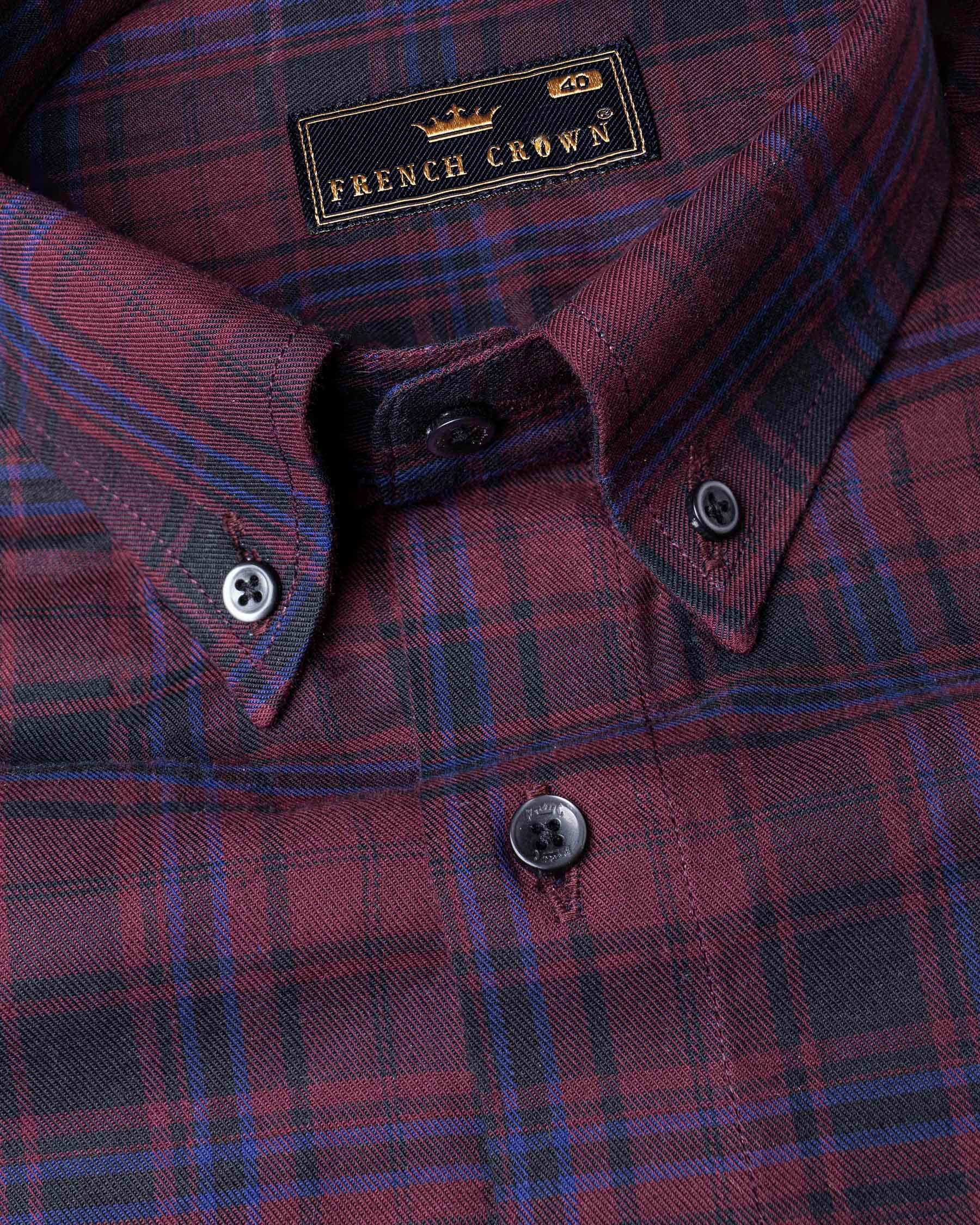 Tawny Port  Twill Plaid Premium Cotton Shirt 6673-BD-38,6673-BD-H-38,6673-BD-39,6673-BD-H-39,6673-BD-40,6673-BD-H-40,6673-BD-42,6673-BD-H-42,6673-BD-44,6673-BD-H-44,6673-BD-46,6673-BD-H-46,6673-BD-48,6673-BD-H-48,6673-BD-50,6673-BD-H-50,6673-BD-52,6673-BD-H-52