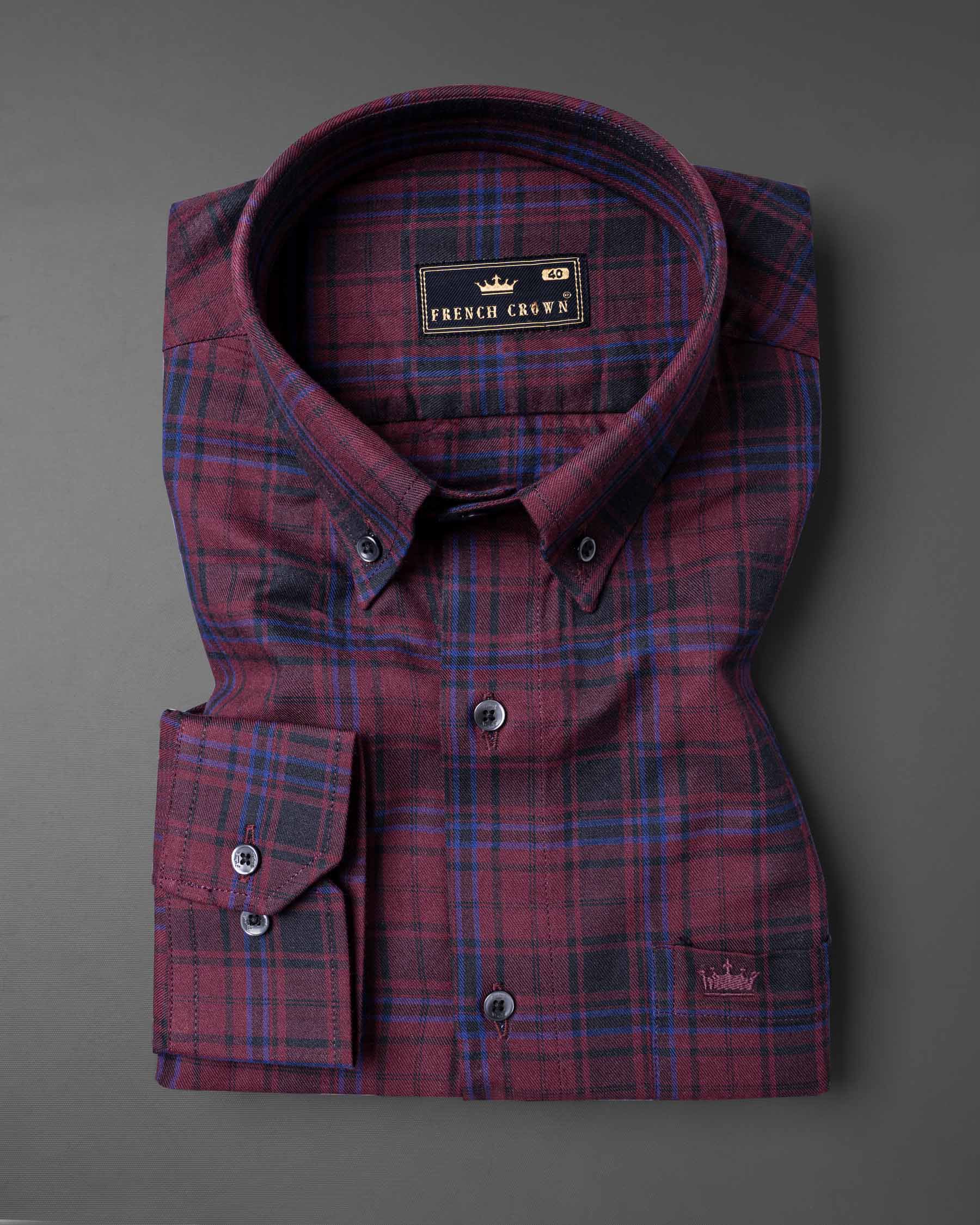 Tawny Port  Twill Plaid Premium Cotton Shirt 6673-BD-38,6673-BD-H-38,6673-BD-39,6673-BD-H-39,6673-BD-40,6673-BD-H-40,6673-BD-42,6673-BD-H-42,6673-BD-44,6673-BD-H-44,6673-BD-46,6673-BD-H-46,6673-BD-48,6673-BD-H-48,6673-BD-50,6673-BD-H-50,6673-BD-52,6673-BD-H-52