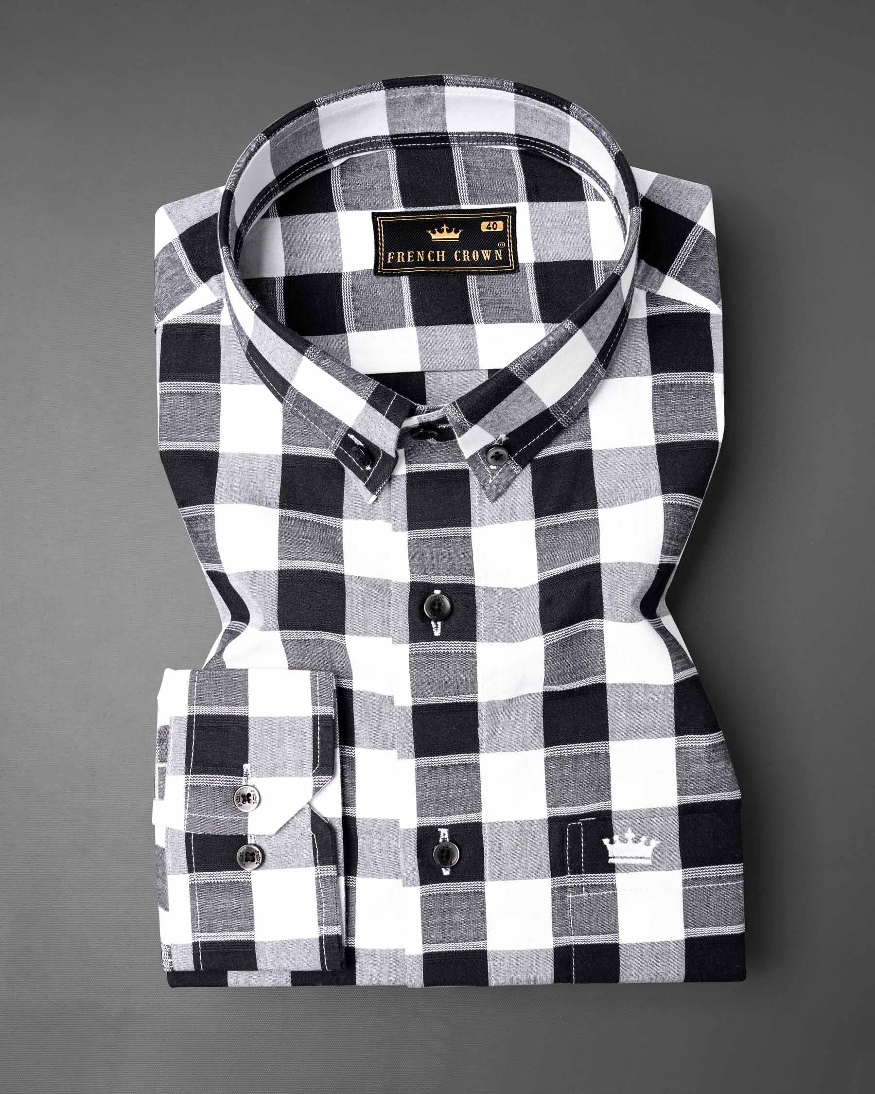 Black and White Checkered Dobby Textured Premium Giza Cotton Shirt 6675-BD-BLK-38, 6675-BD-BLK-H-38, 6675-BD-BLK-39, 6675-BD-BLK-H-39, 6675-BD-BLK-40, 6675-BD-BLK-H-40, 6675-BD-BLK-42, 6675-BD-BLK-H-42, 6675-BD-BLK-44, 6675-BD-BLK-H-44, 6675-BD-BLK-46, 6675-BD-BLK-H-46, 6675-BD-BLK-48, 6675-BD-BLK-H-48, 6675-BD-BLK-50, 6675-BD-BLK-H-50, 6675-BD-BLK-52, 6675-BD-BLK-H-52