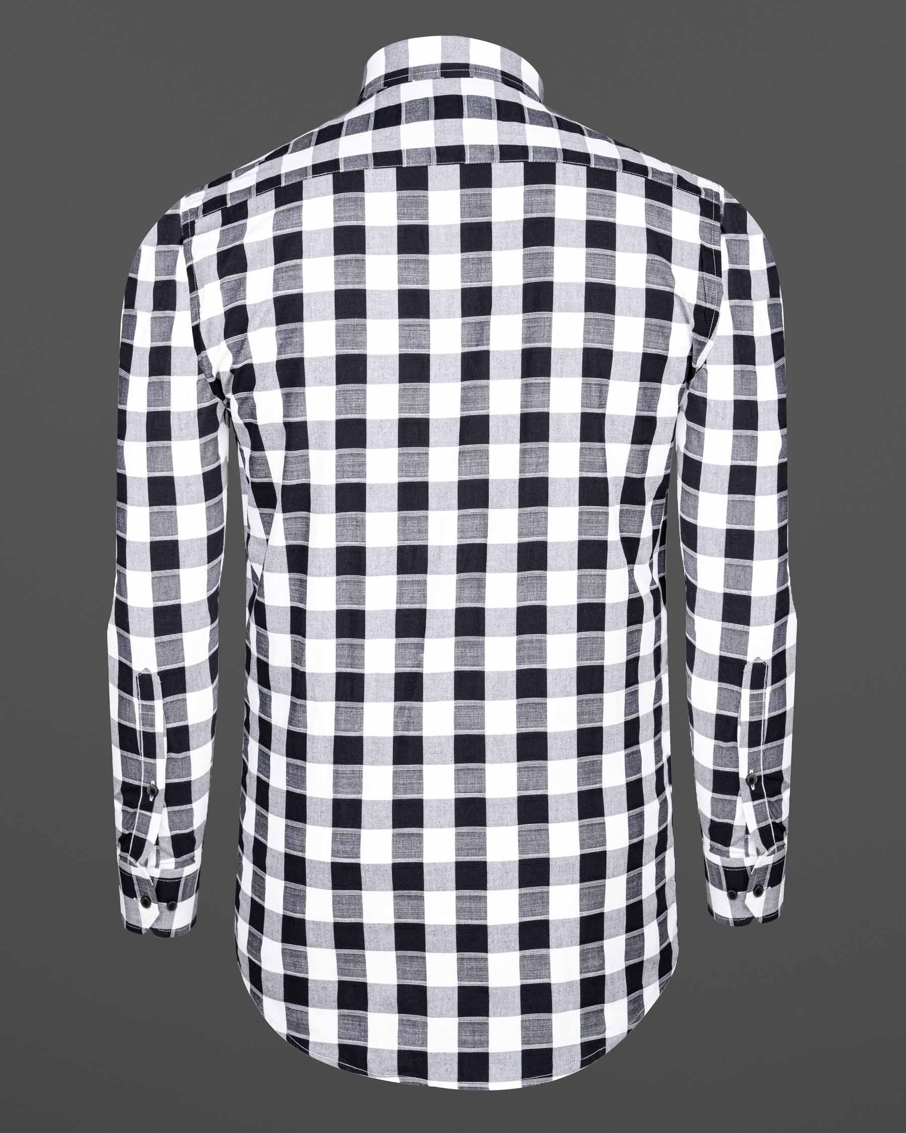 Black and White Checkered Dobby Textured Premium Giza Cotton Shirt 6675-BD-BLK-38, 6675-BD-BLK-H-38, 6675-BD-BLK-39, 6675-BD-BLK-H-39, 6675-BD-BLK-40, 6675-BD-BLK-H-40, 6675-BD-BLK-42, 6675-BD-BLK-H-42, 6675-BD-BLK-44, 6675-BD-BLK-H-44, 6675-BD-BLK-46, 6675-BD-BLK-H-46, 6675-BD-BLK-48, 6675-BD-BLK-H-48, 6675-BD-BLK-50, 6675-BD-BLK-H-50, 6675-BD-BLK-52, 6675-BD-BLK-H-52