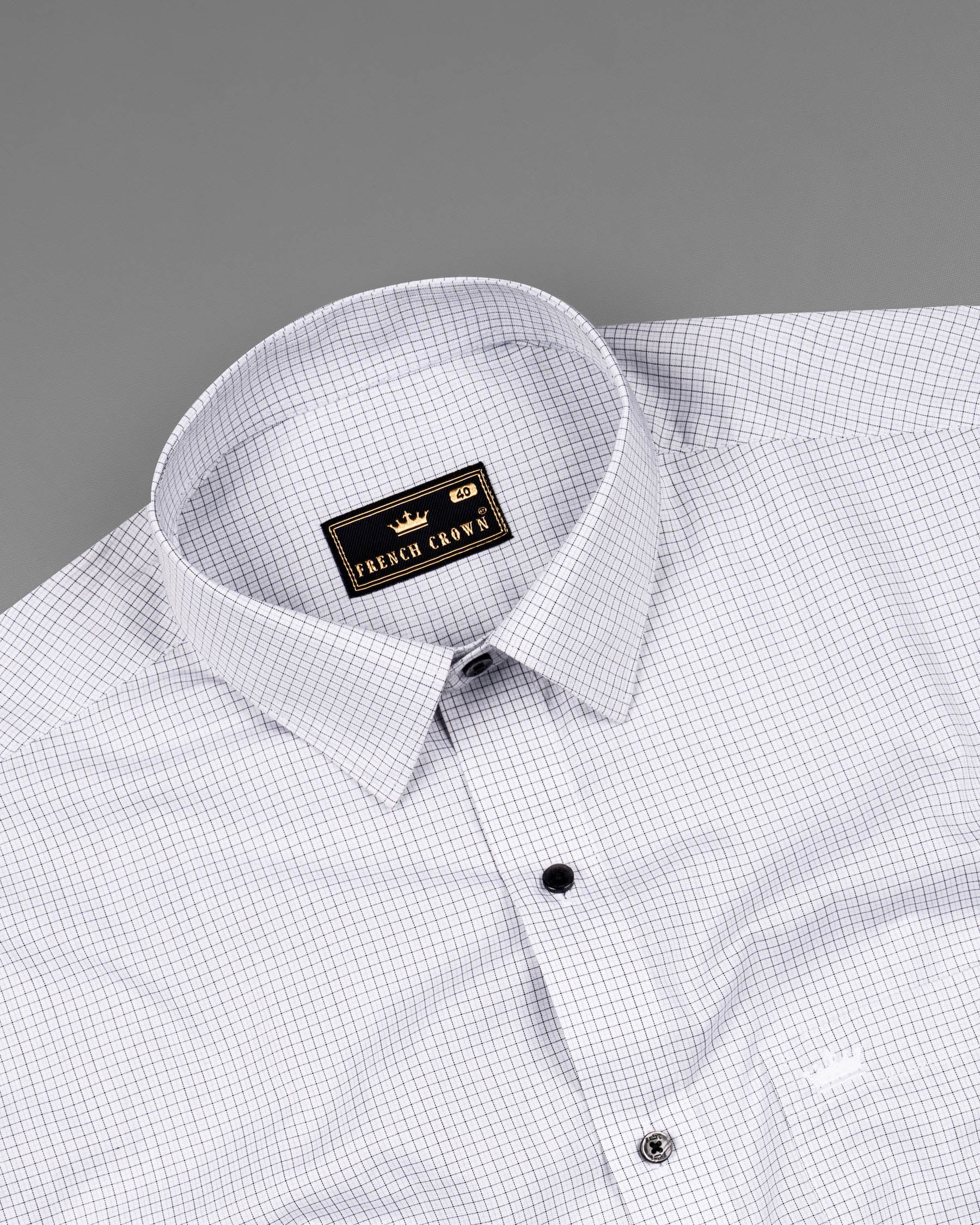 White with Black Micro Checkered Premium Cotton Shirt 6693-BLK-38,6693-BLK-38,6693-BLK-39,6693-BLK-39,6693-BLK-40,6693-BLK-40,6693-BLK-42,6693-BLK-42,6693-BLK-44,6693-BLK-44,6693-BLK-46,6693-BLK-46,6693-BLK-48,6693-BLK-48,6693-BLK-50,6693-BLK-50,6693-BLK-52,6693-BLK-52