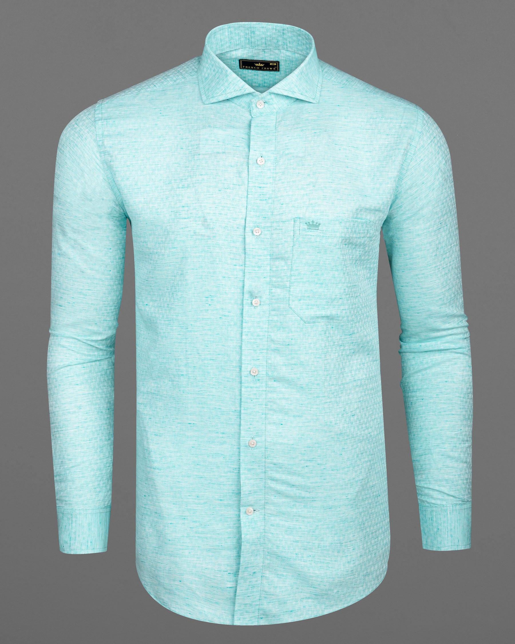 Morning Glory Blue Chambray Textured Premium Cotton Shirt 6703-CA-38,6703-CA-38,6703-CA-39,6703-CA-39,6703-CA-40,6703-CA-40,6703-CA-42,6703-CA-42,6703-CA-44,6703-CA-44,6703-CA-46,6703-CA-46,6703-CA-48,6703-CA-48,6703-CA-50,6703-CA-50,6703-CA-52,6703-CA-52